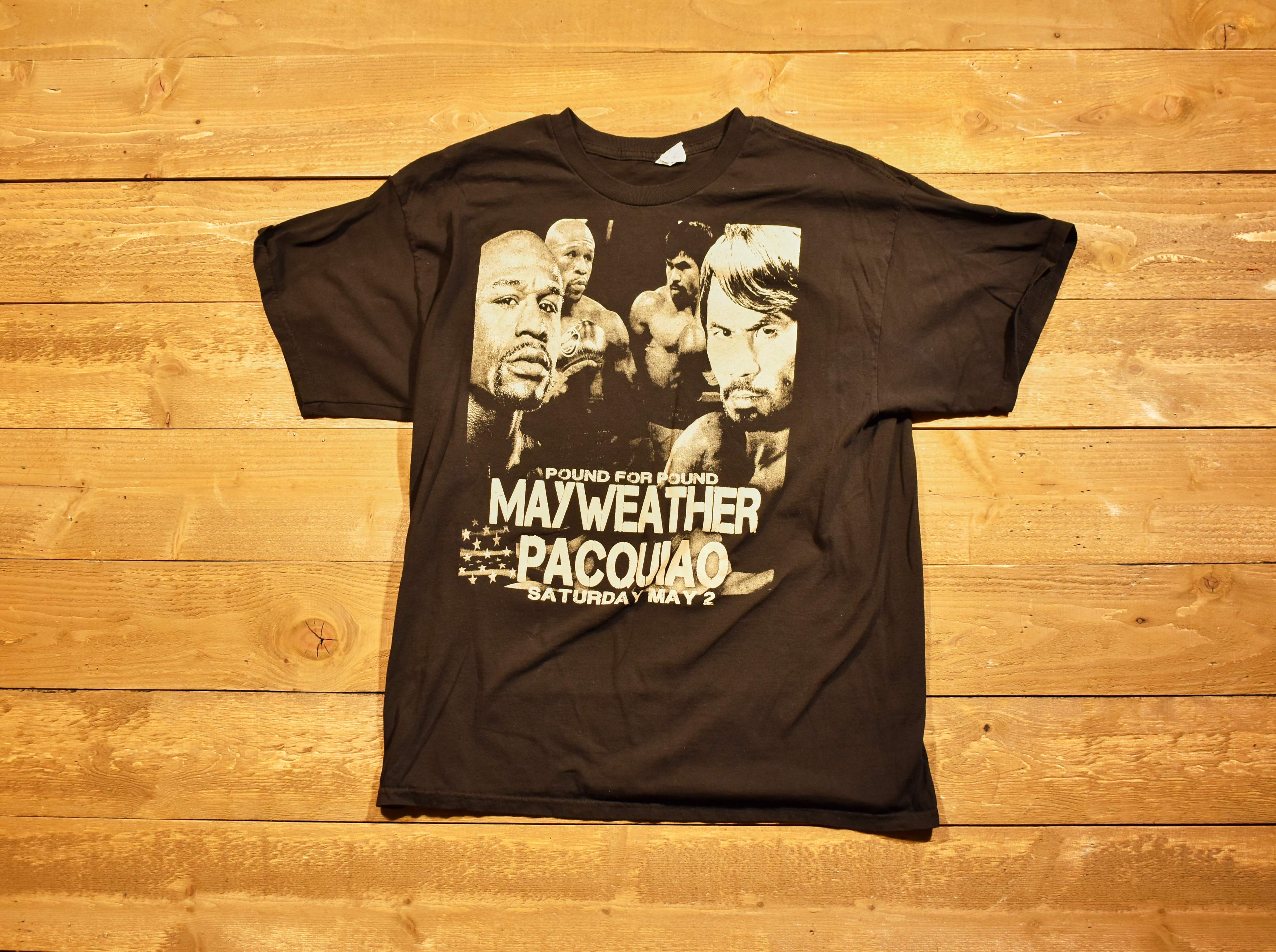 Mayweather T-shirt used men's extra large pacquiao pound for pound May 2nd XL