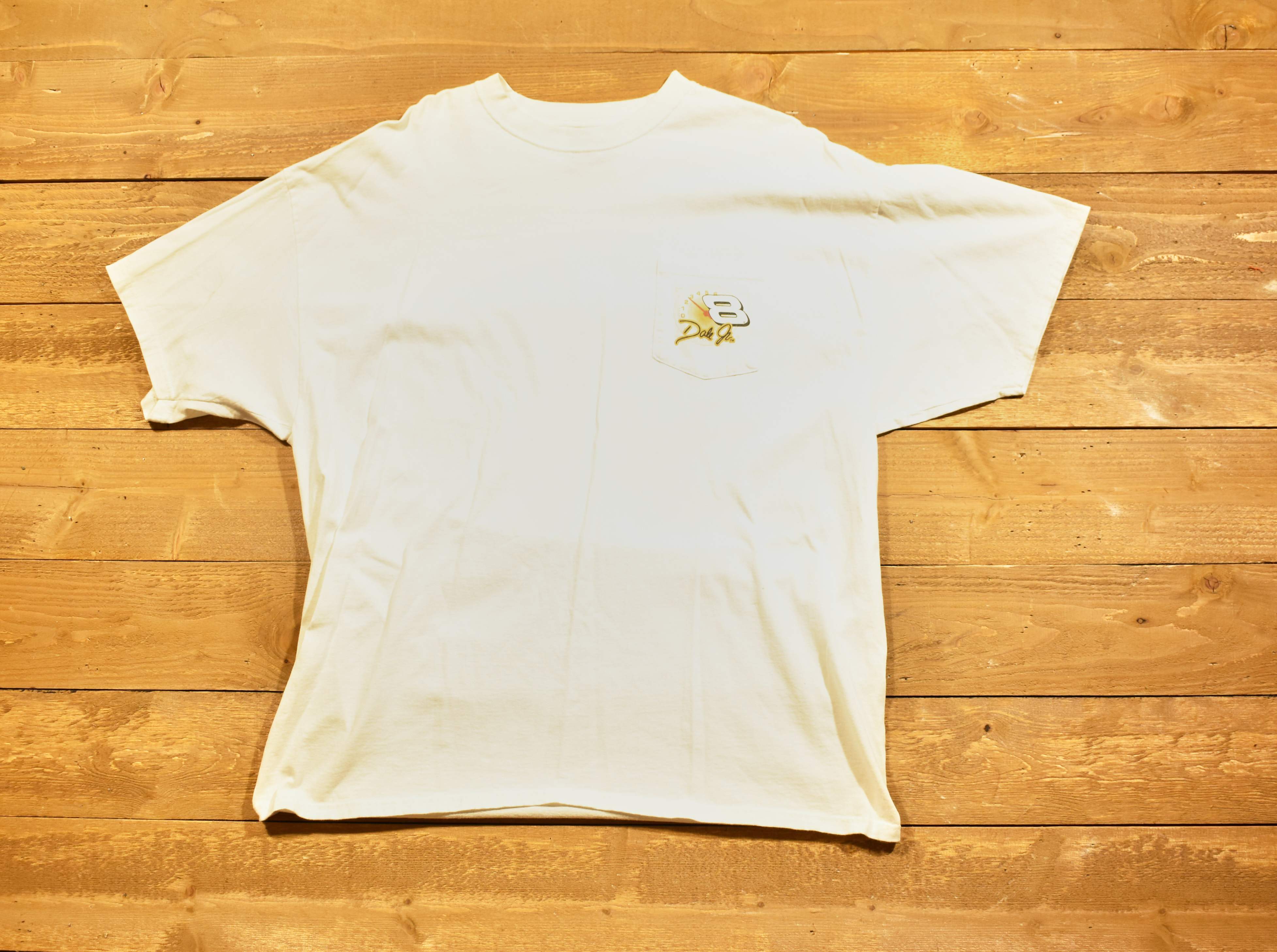 Dale Earnhardt Junior white T-shirt XL authentic racecar T-shirt used