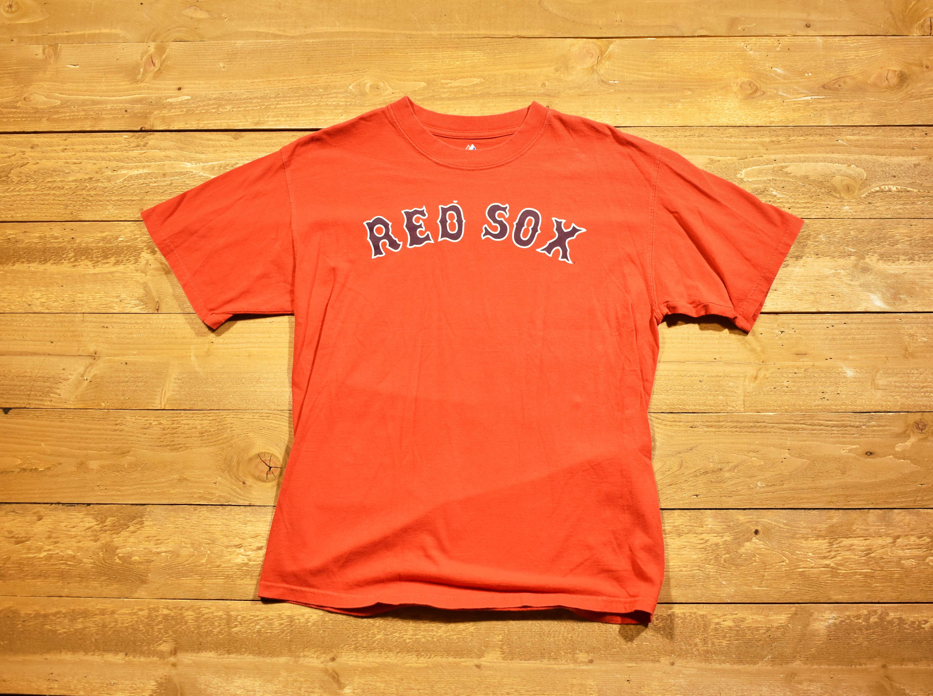 Boston Red Sox men's T-shirt 58 MLB baseball majestic large Papelbon Used