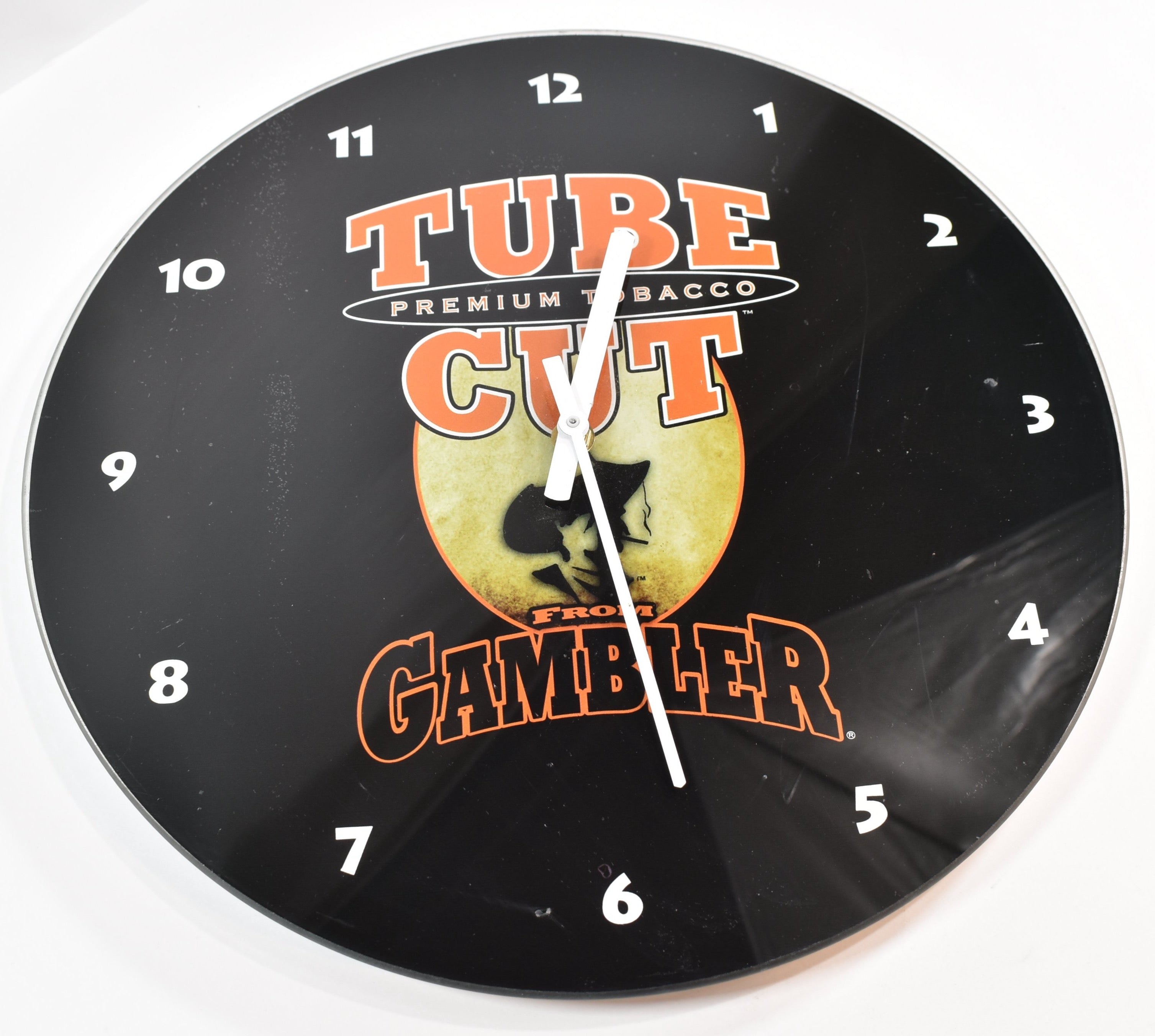 Tube Tobacco Gambler Wall Clock Used