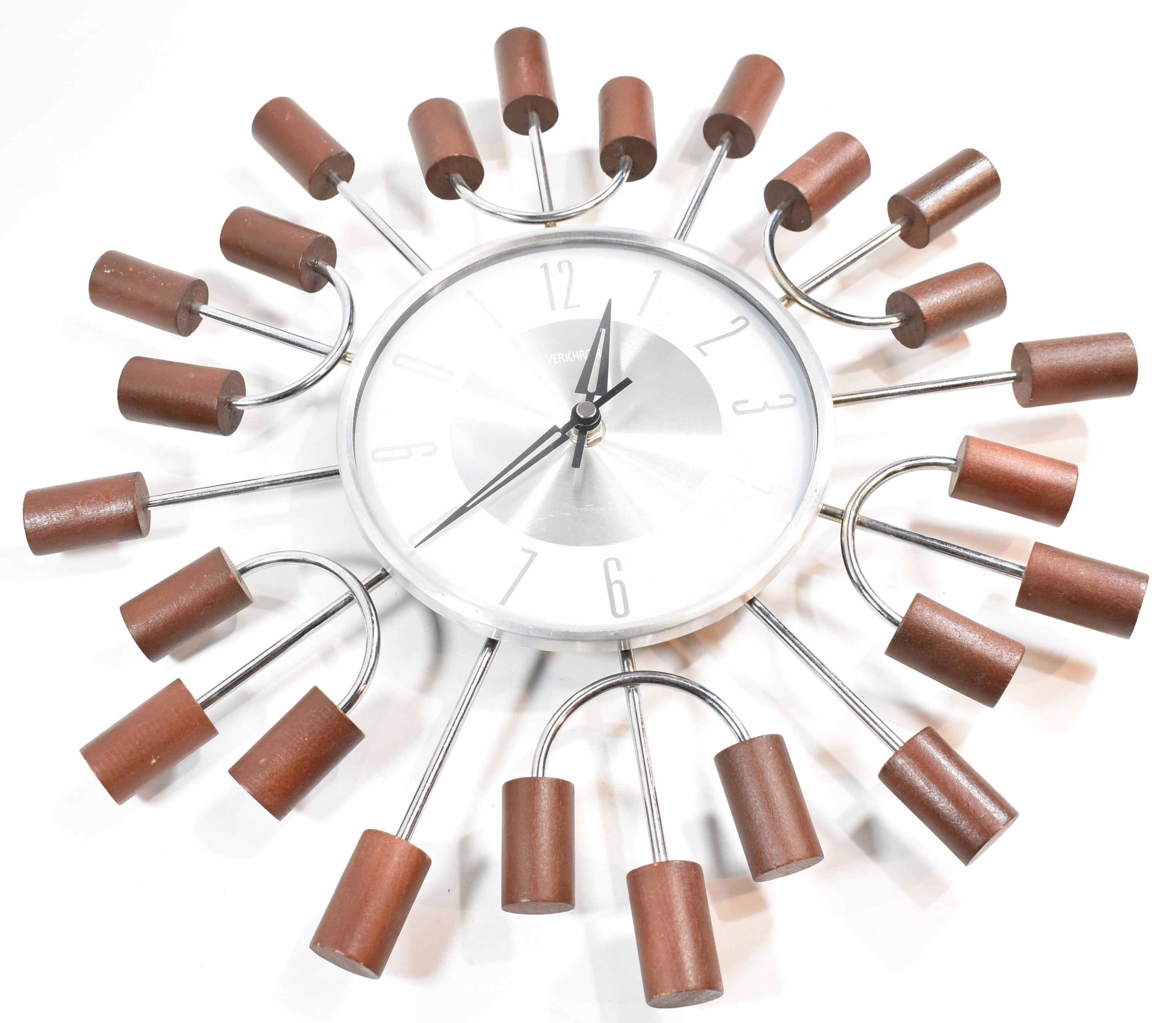 Verichron Wall Clock Cork Wine Themed Used Clocked