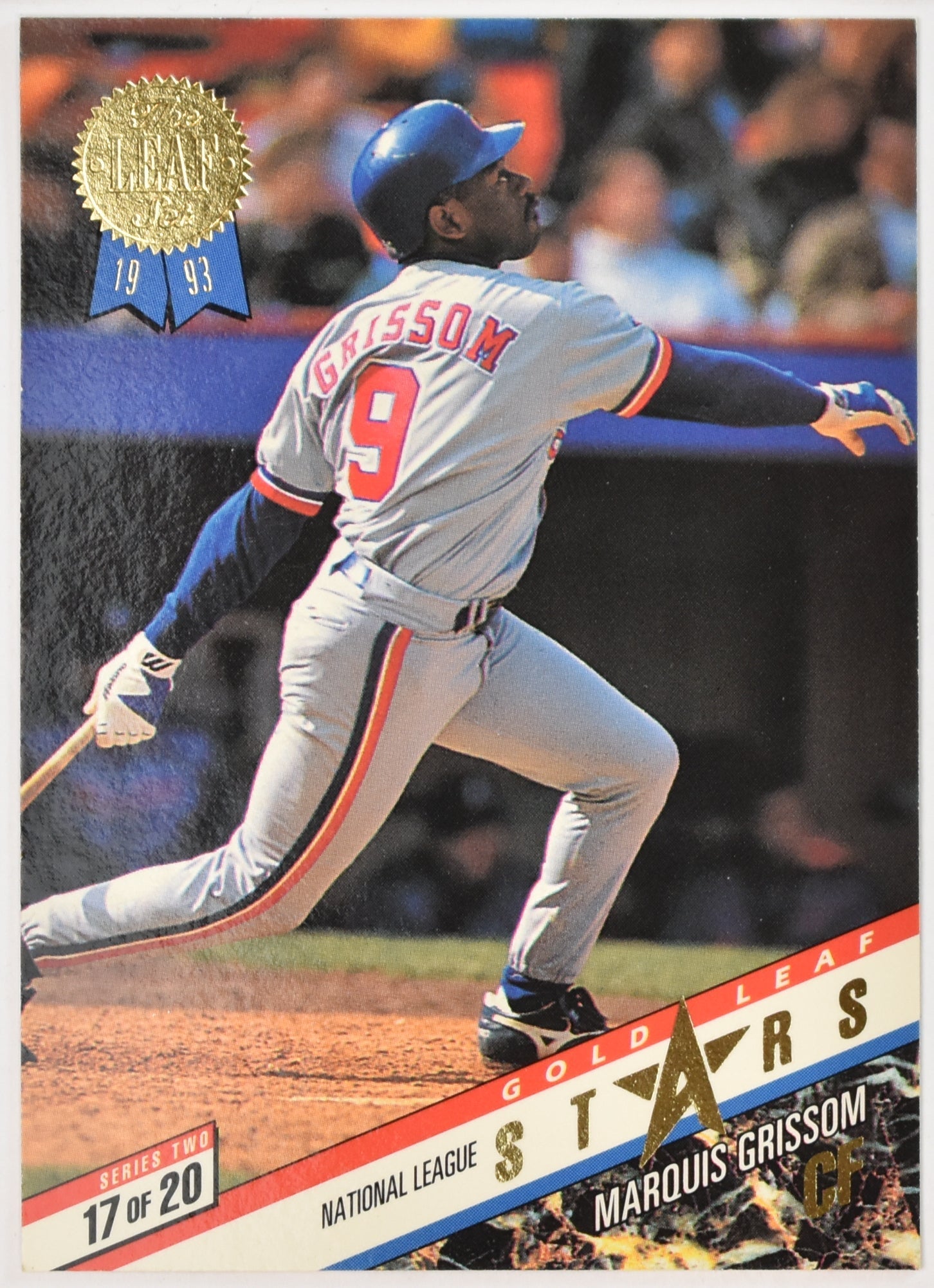 Kirby Puckett Marquis Grissom 17 of 20 1993 The Leaf Set Baseball Card