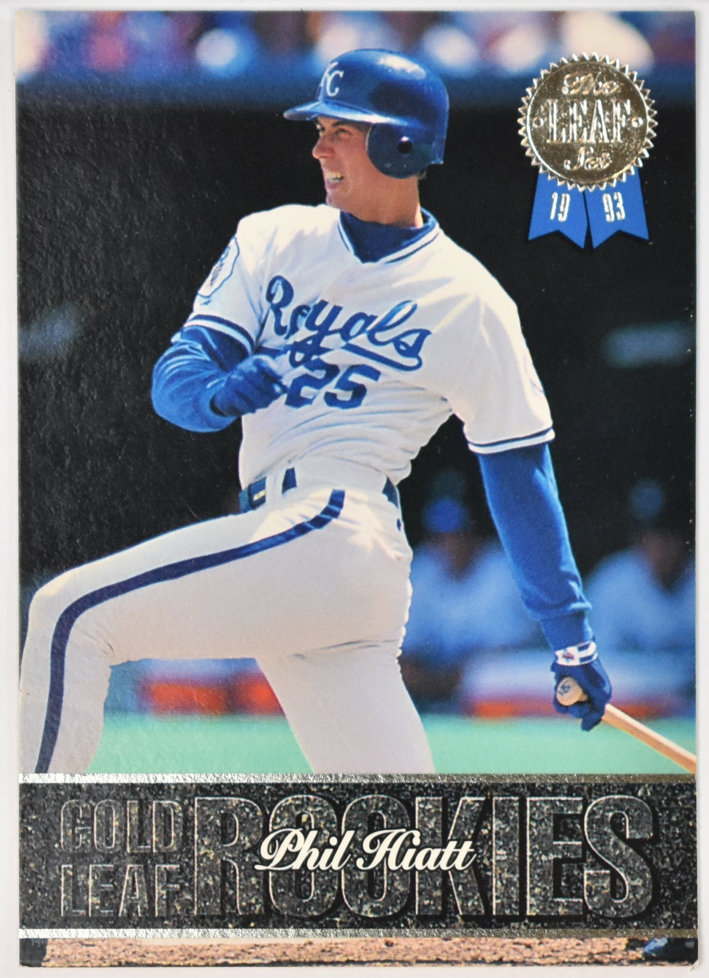 Phil Hiatt 14 of 20 Series Two Baseball Card Gold Leaf Rookie