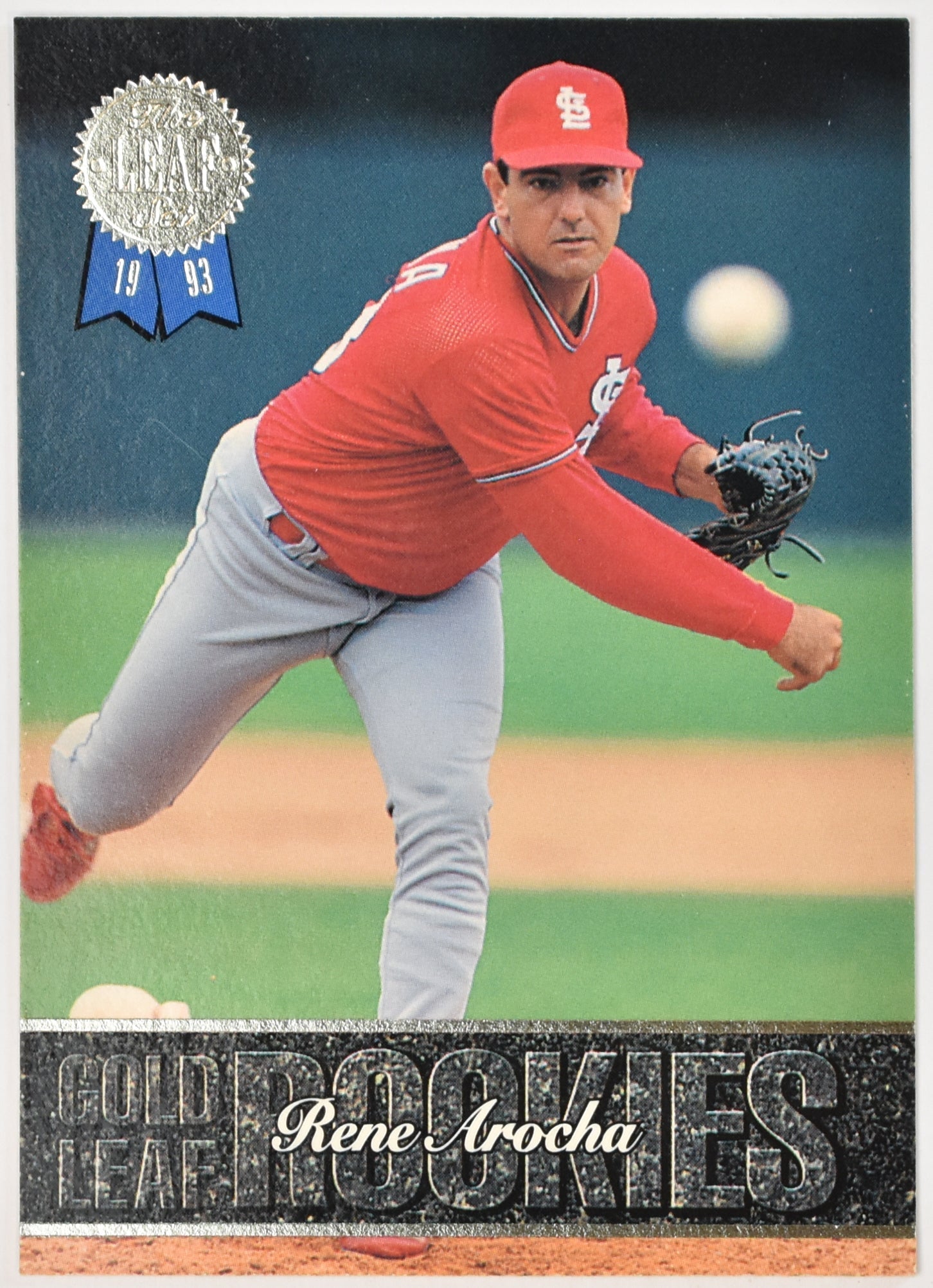 Rene Arocha Gold Leaf Rookies 15 of 20 1993 The Leaf Set Baseball Card