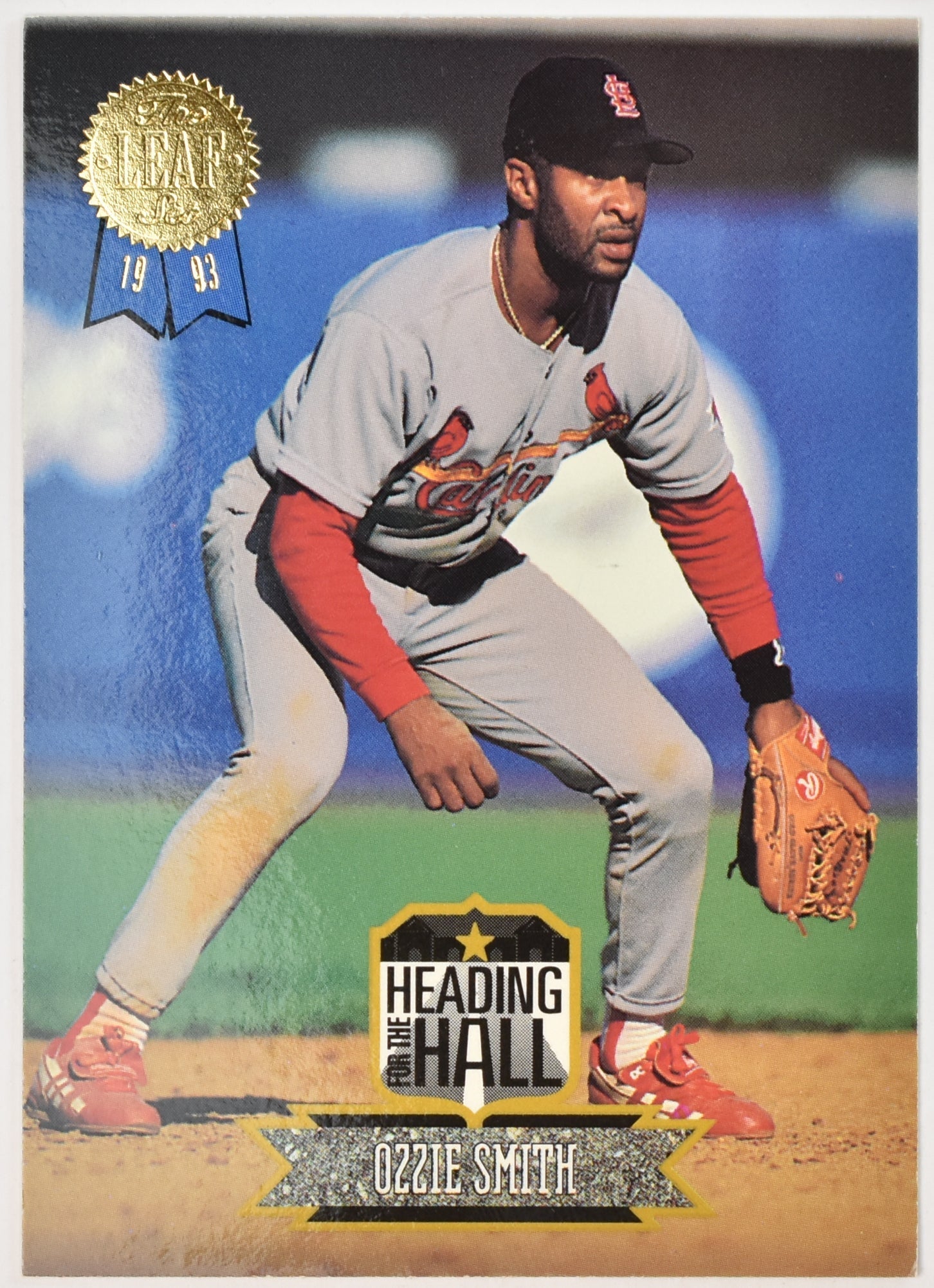 Ozzie Smith 10 of 10 Hall of Fame 1993 The Leaf Set Baseball Card