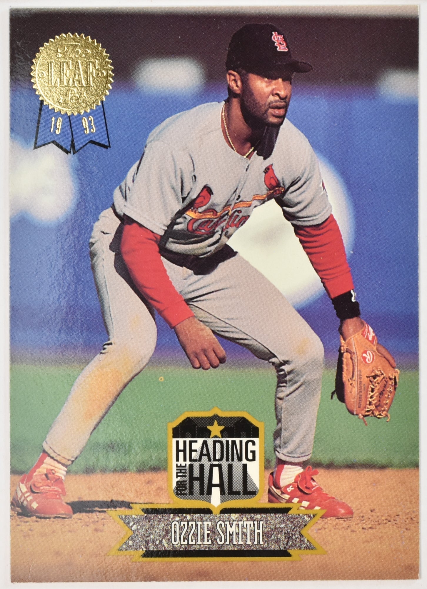 Ozzie Smith 10 of 10 Hall of Fame 1993 The Leaf Set Baseball Card