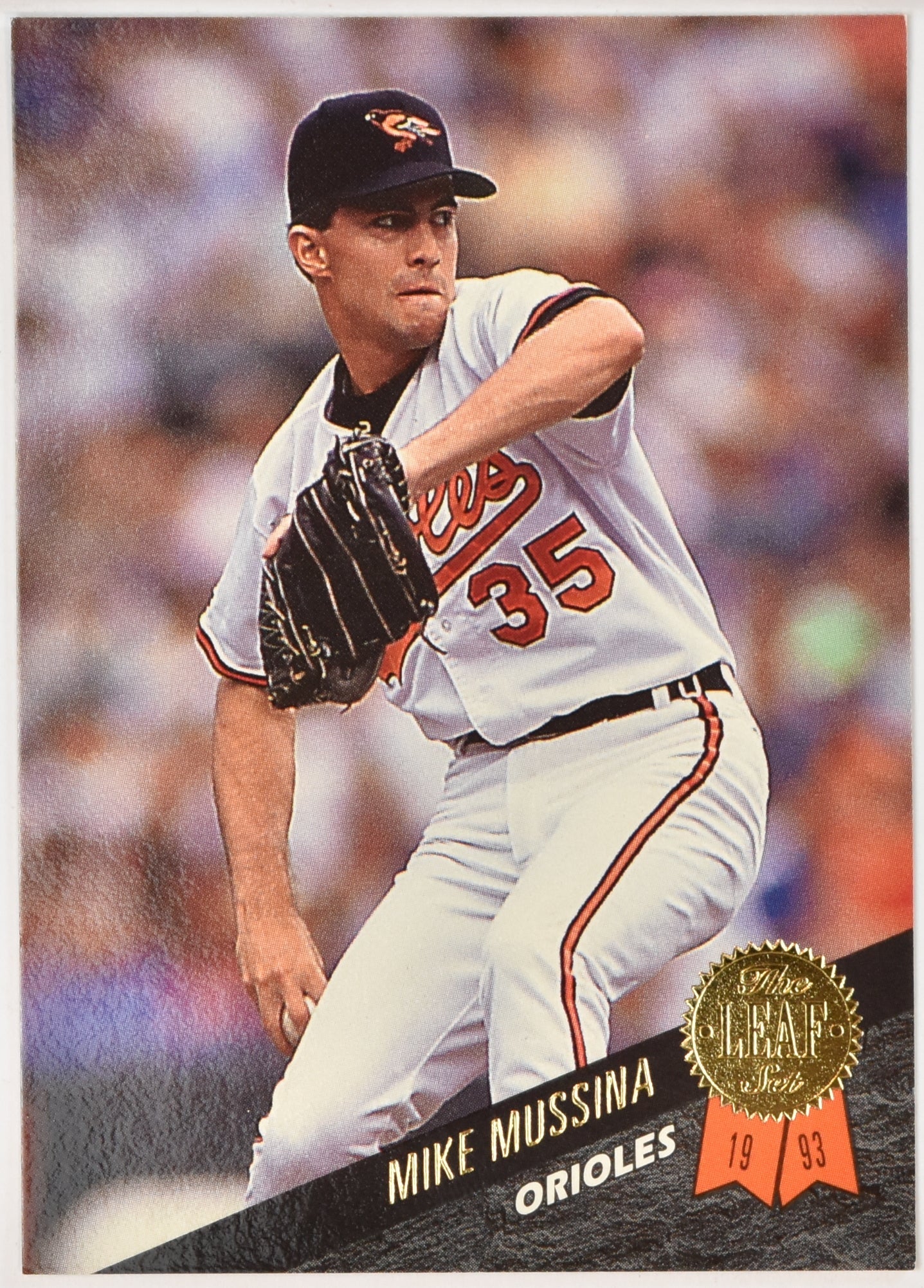 Mike Mussina 343 Series Two 1993 The Leaf Set Baseball Card