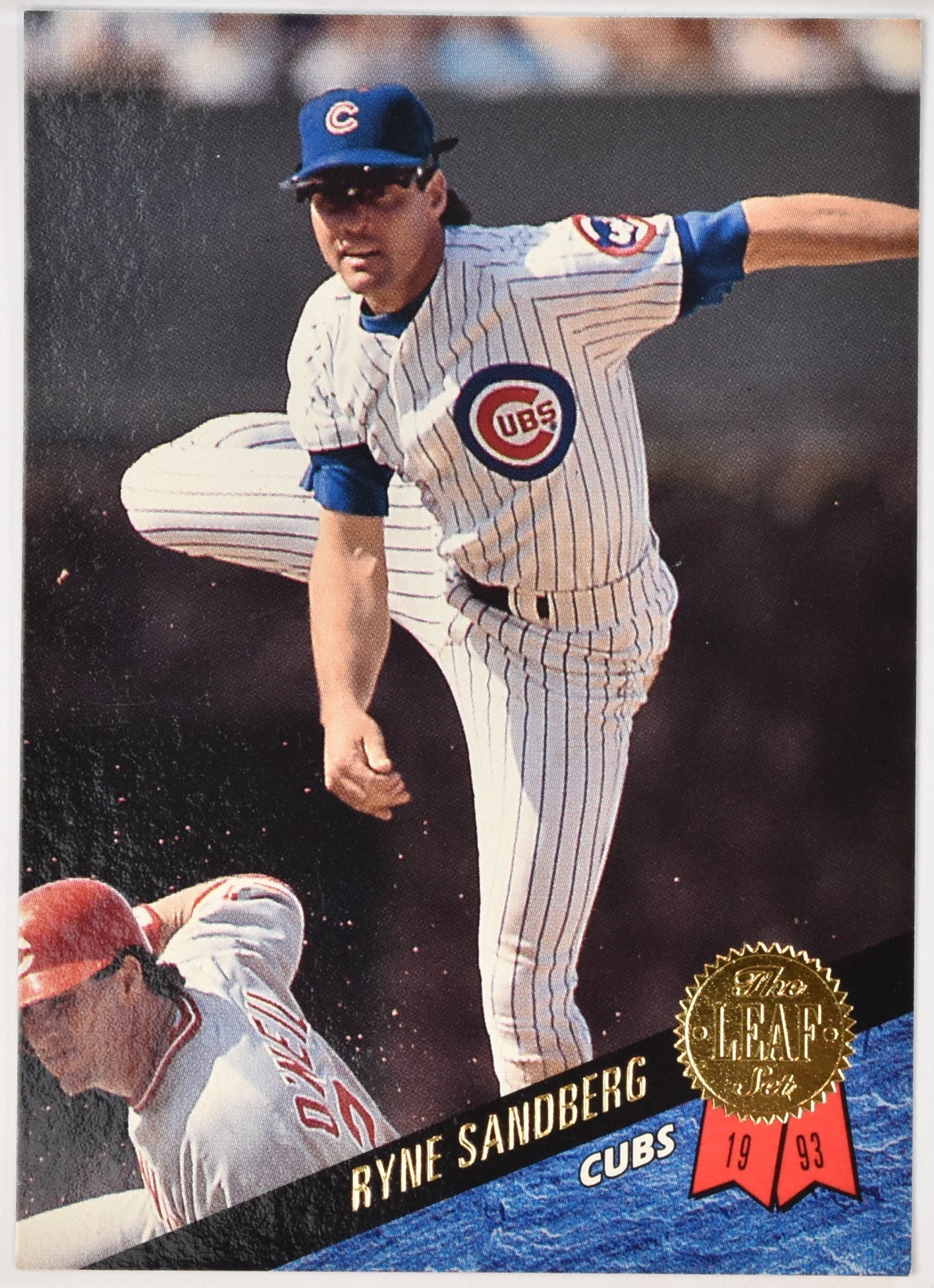 Ryne Sandberg 224 1993 The Leaf Set Baseball Card Dennys