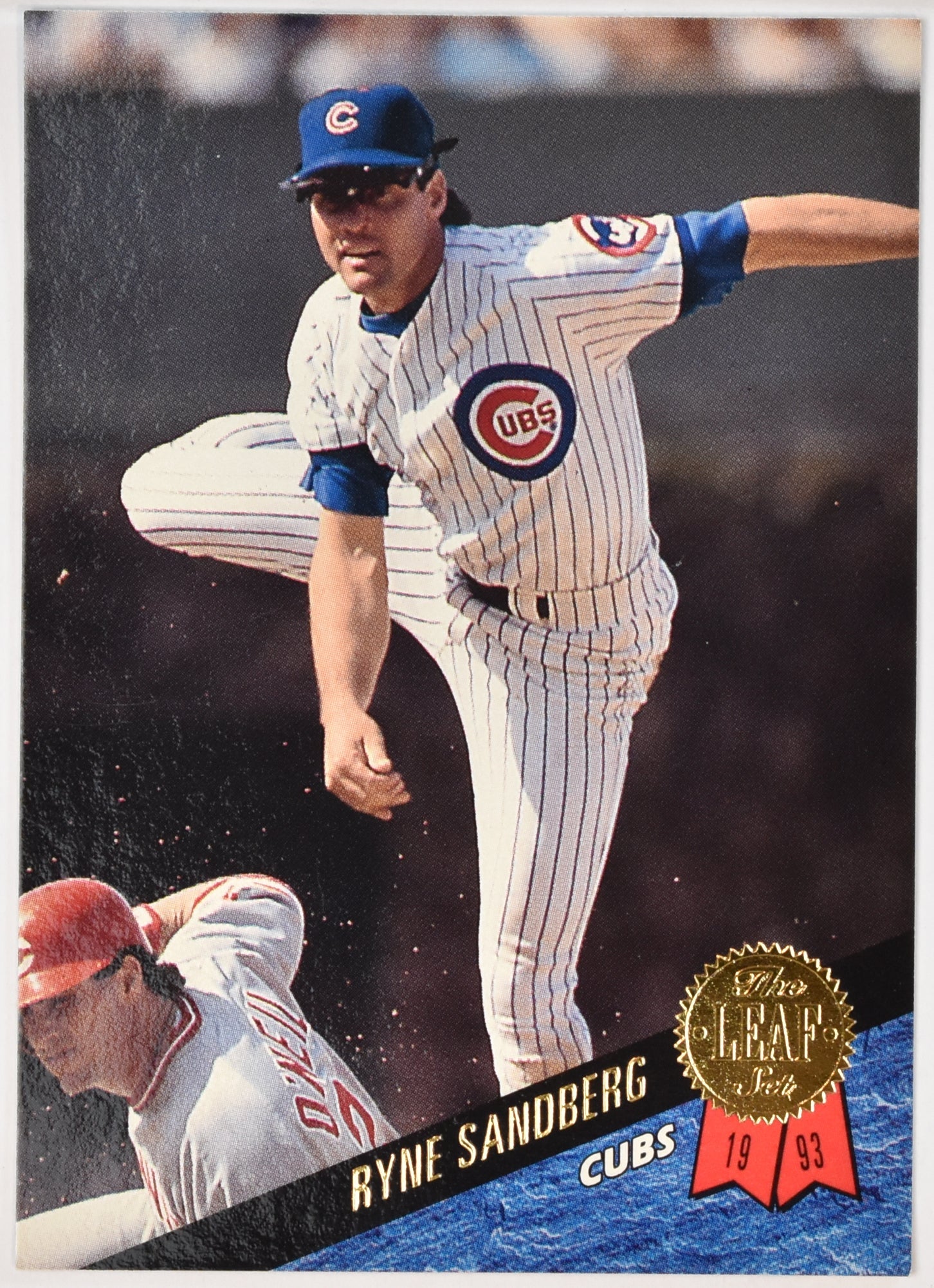 Ryne Sandberg 224 The Leaf Set Baseball Card Dennys 93