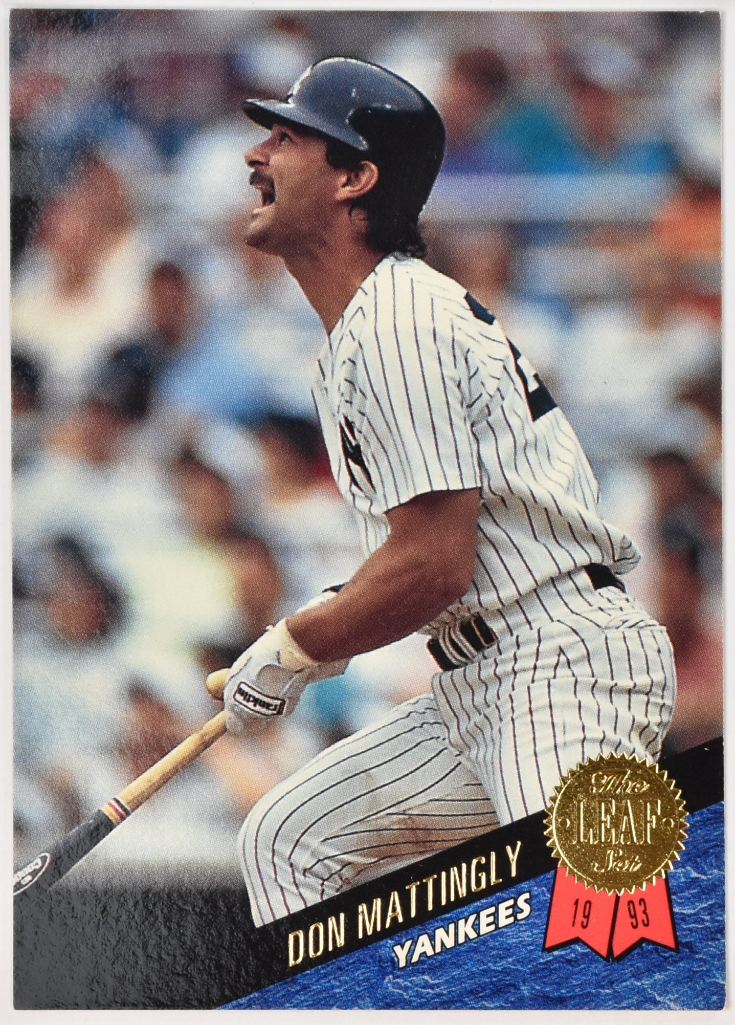 Don Mattingly 237 1993 The Leaf Set Baseball Card Dennys