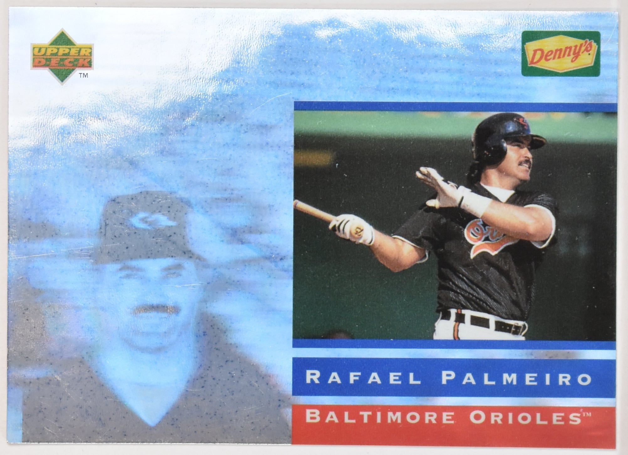 Rafael Palmeiro 19/28 Upper Deck 1995 Baseball Card Dennys
