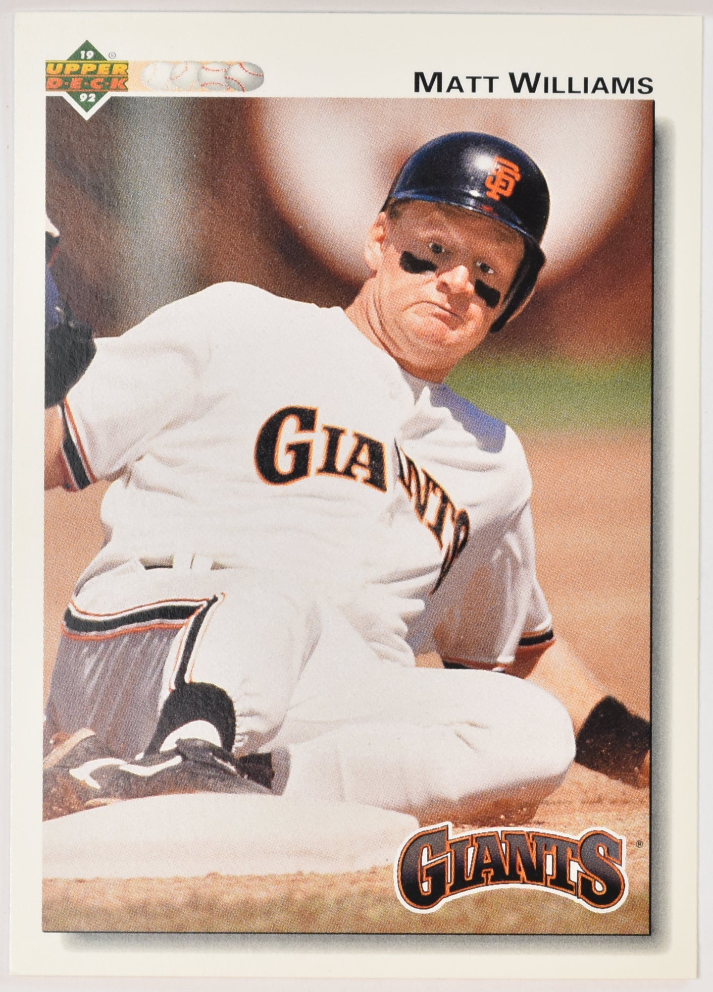 Matt Williams 154 Upper Deck 1992 Baseball Card