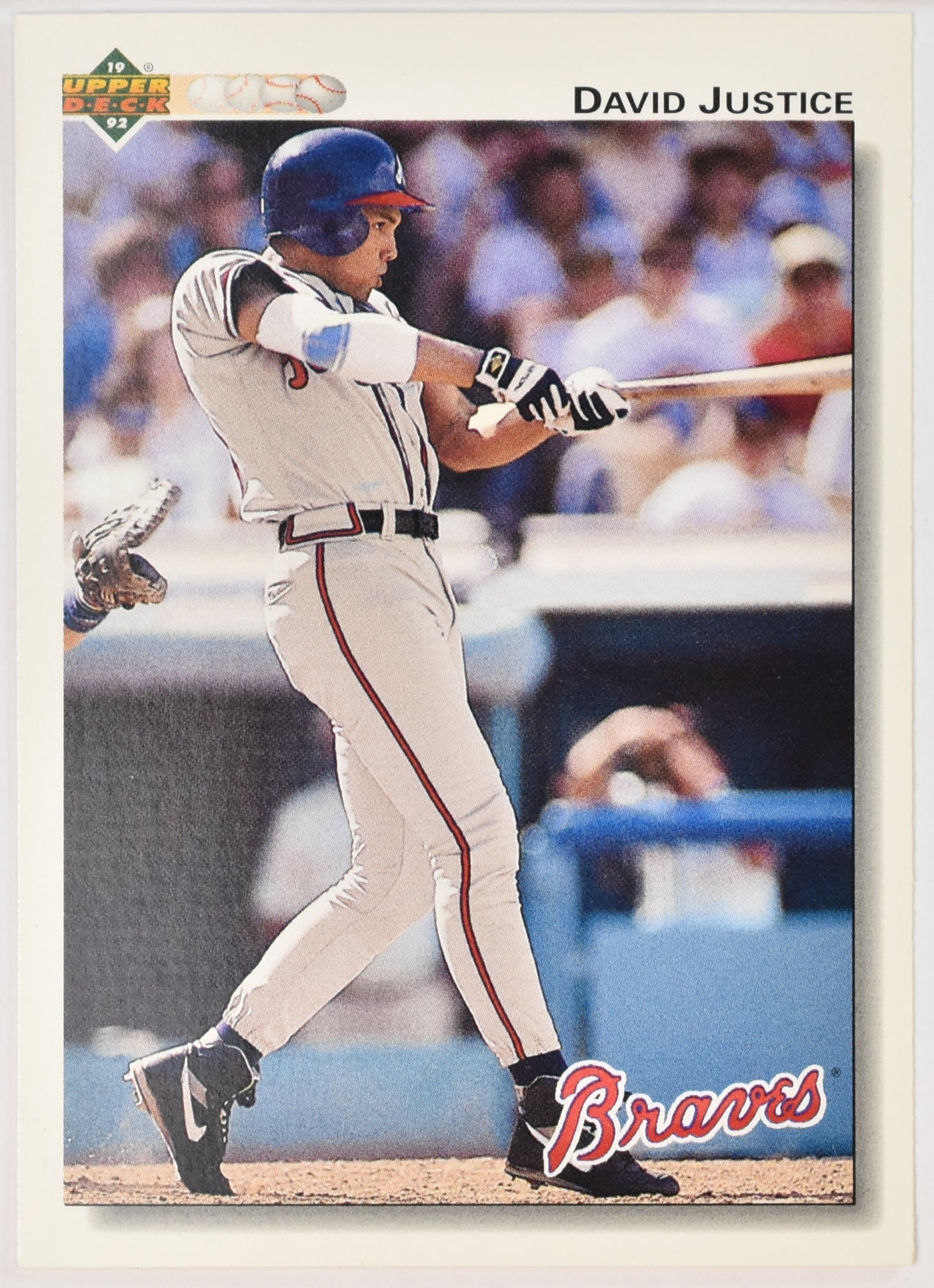 David Justice 546 Upper Deck 1992 Baseball Card