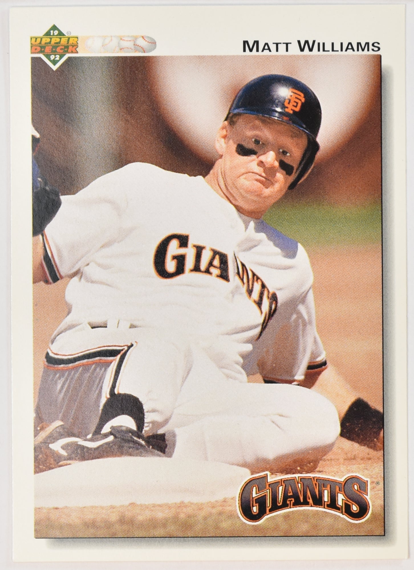Matt Williams 154 Upper Deck 92 Baseball Card