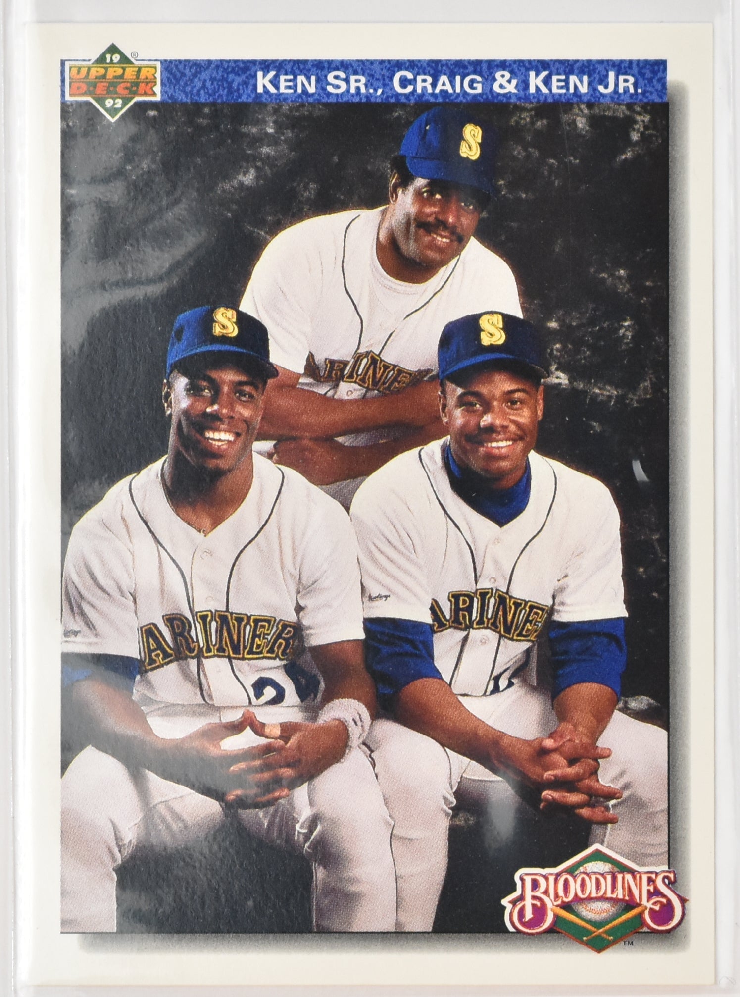 Ken Griffey Jr 85 Baseball Card Upper Deck 1992 Ken Sr