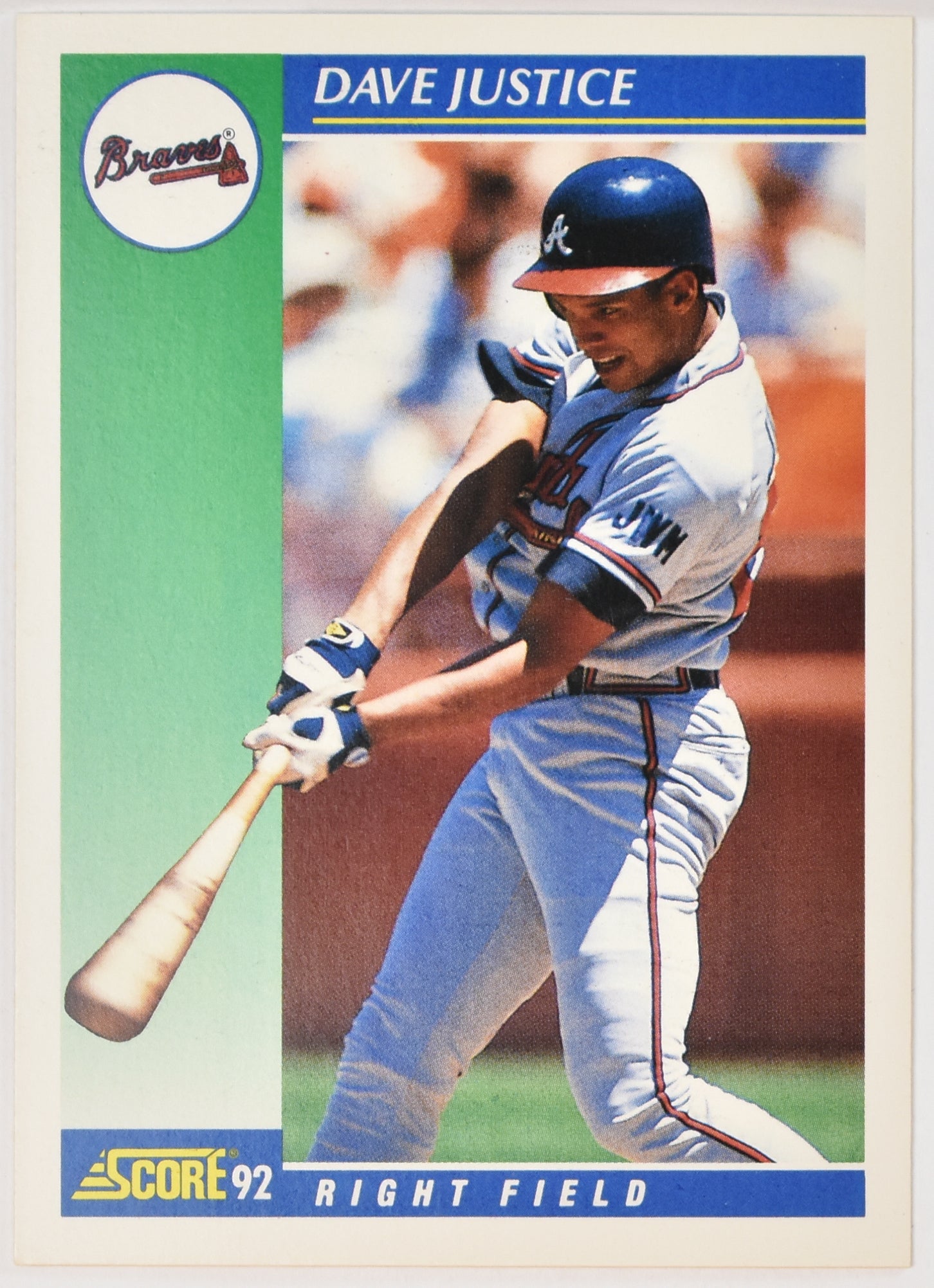 Dave Justice 4 Score 1992 Baseball