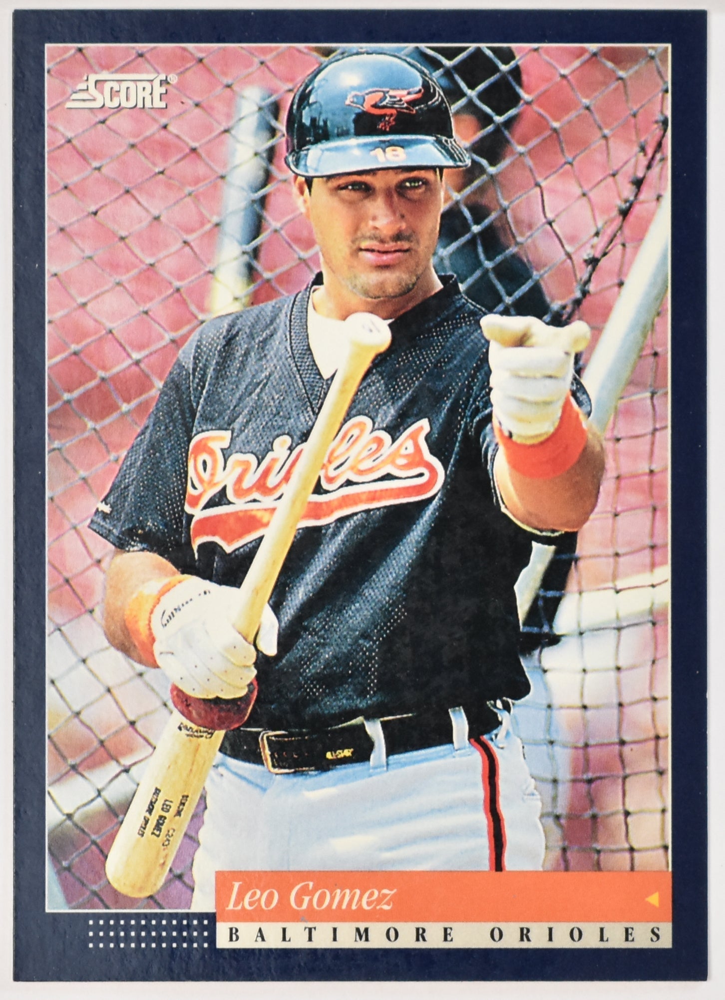 Leo Gomez 55 Score 1993 Pinnacle Baseball Card
