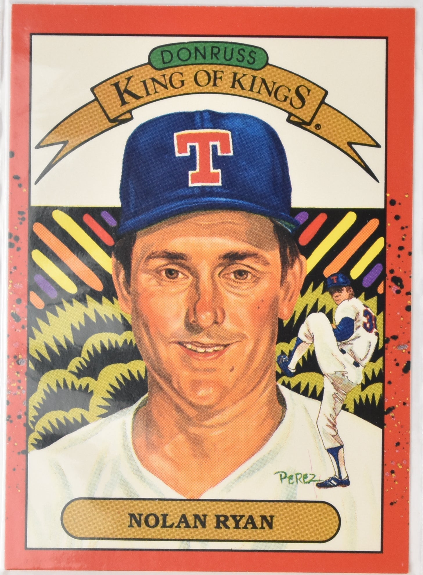 Nolan Ryan Baseball Card 665 Donruss King of Kings 1989 Leaf