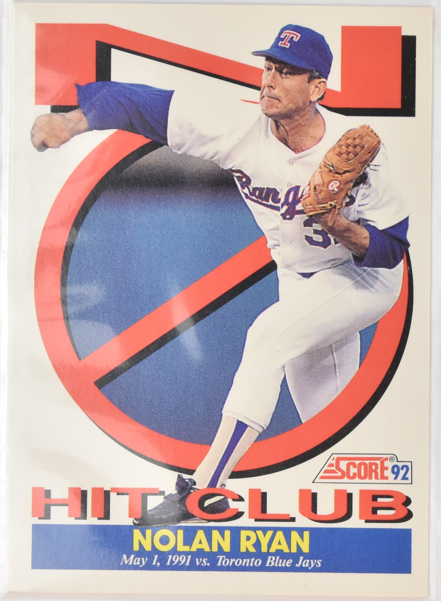 Nolan Ryan Baseball Card 425 Hit Club Score 1992