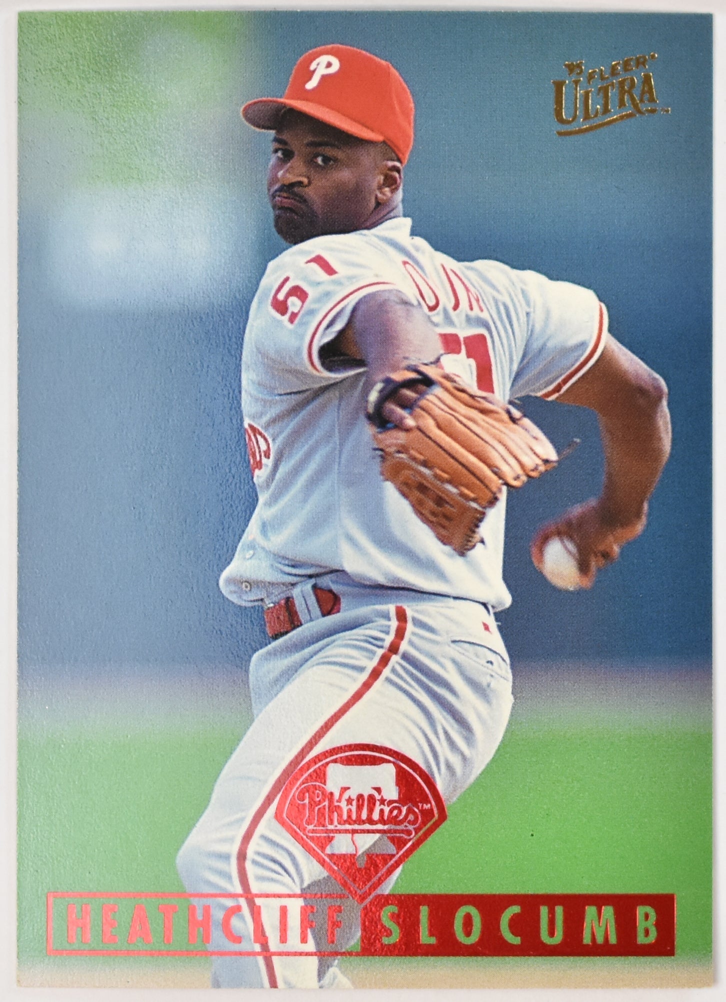 Heathcliff Slocumb 210 Fleer Ultra 1995 Baseball Card