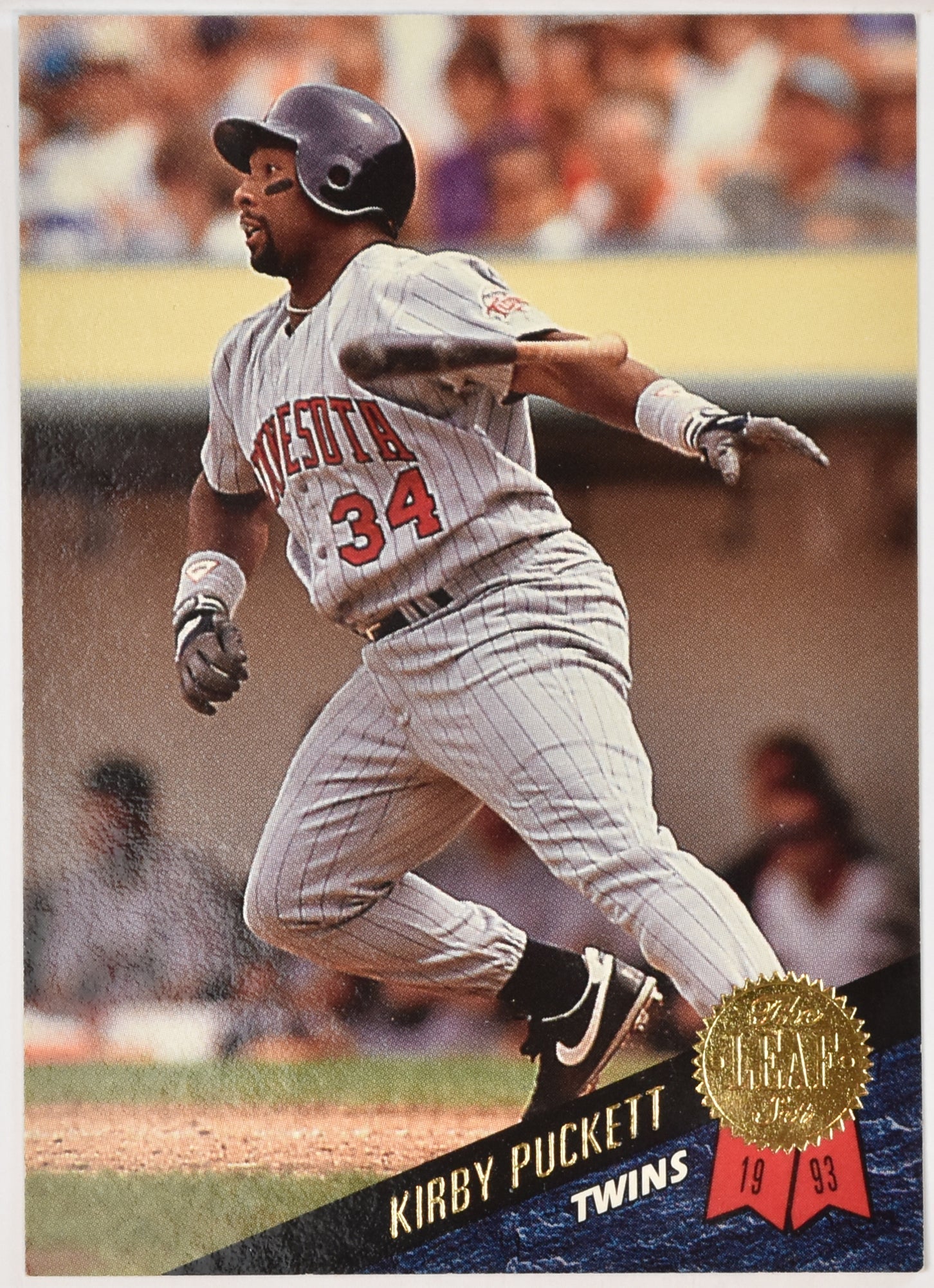 Kirby Puckett 378 1993 The Leaf Set Baseball Card