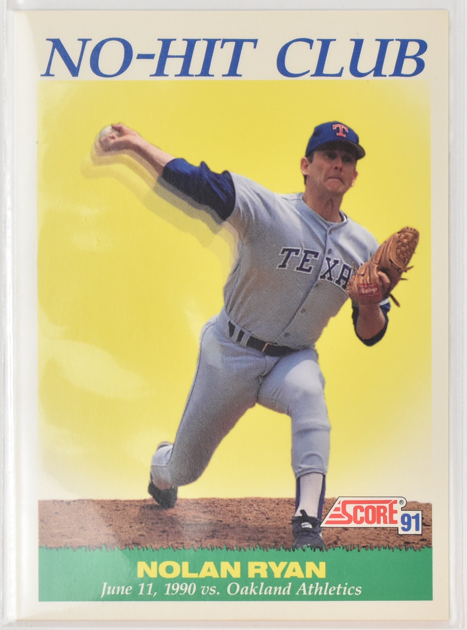 Nolan Ryan Baseball Card 70 Score 1991