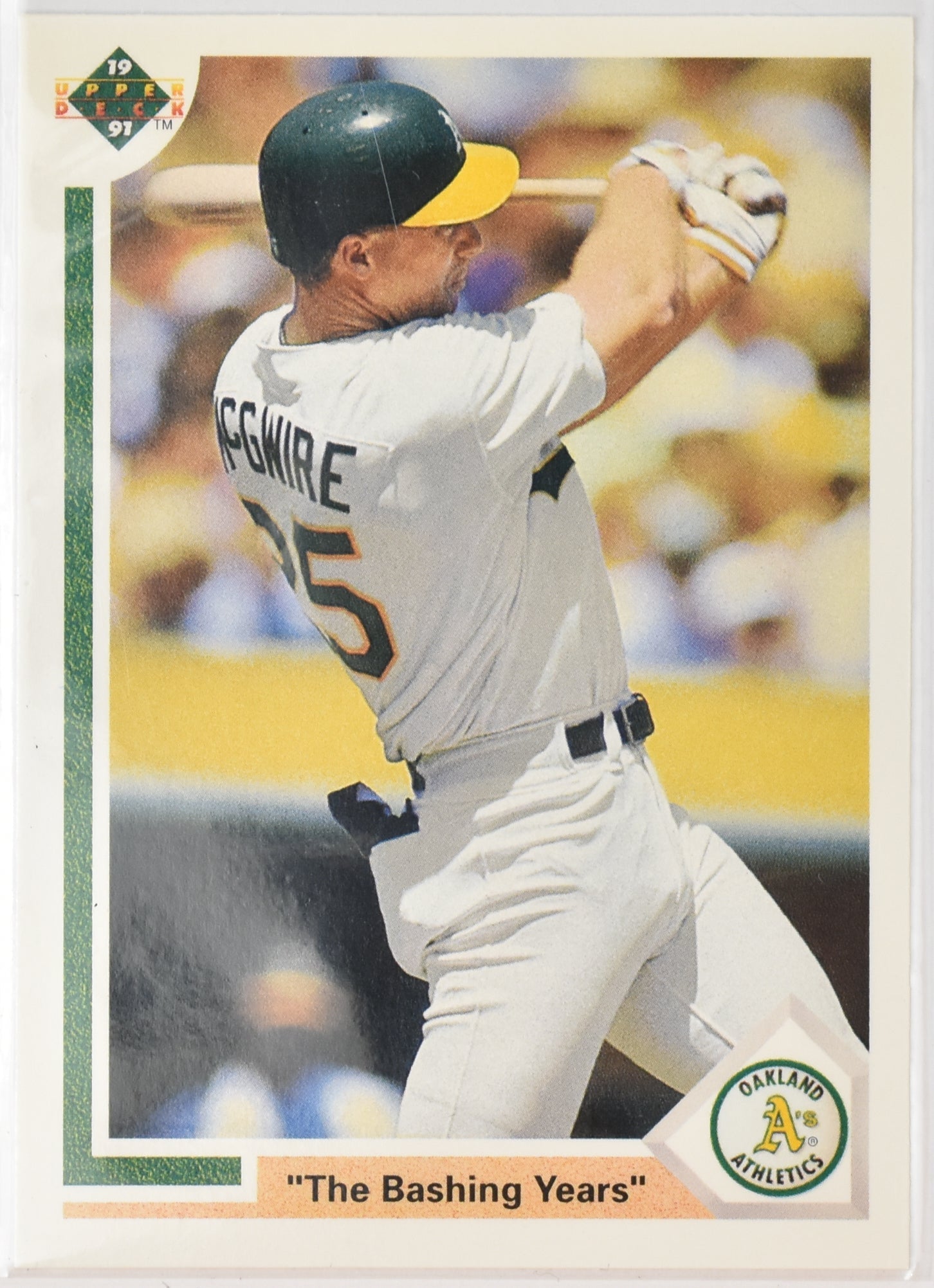 Mark McGwire Baseball Card 656 Upper Deck 1990