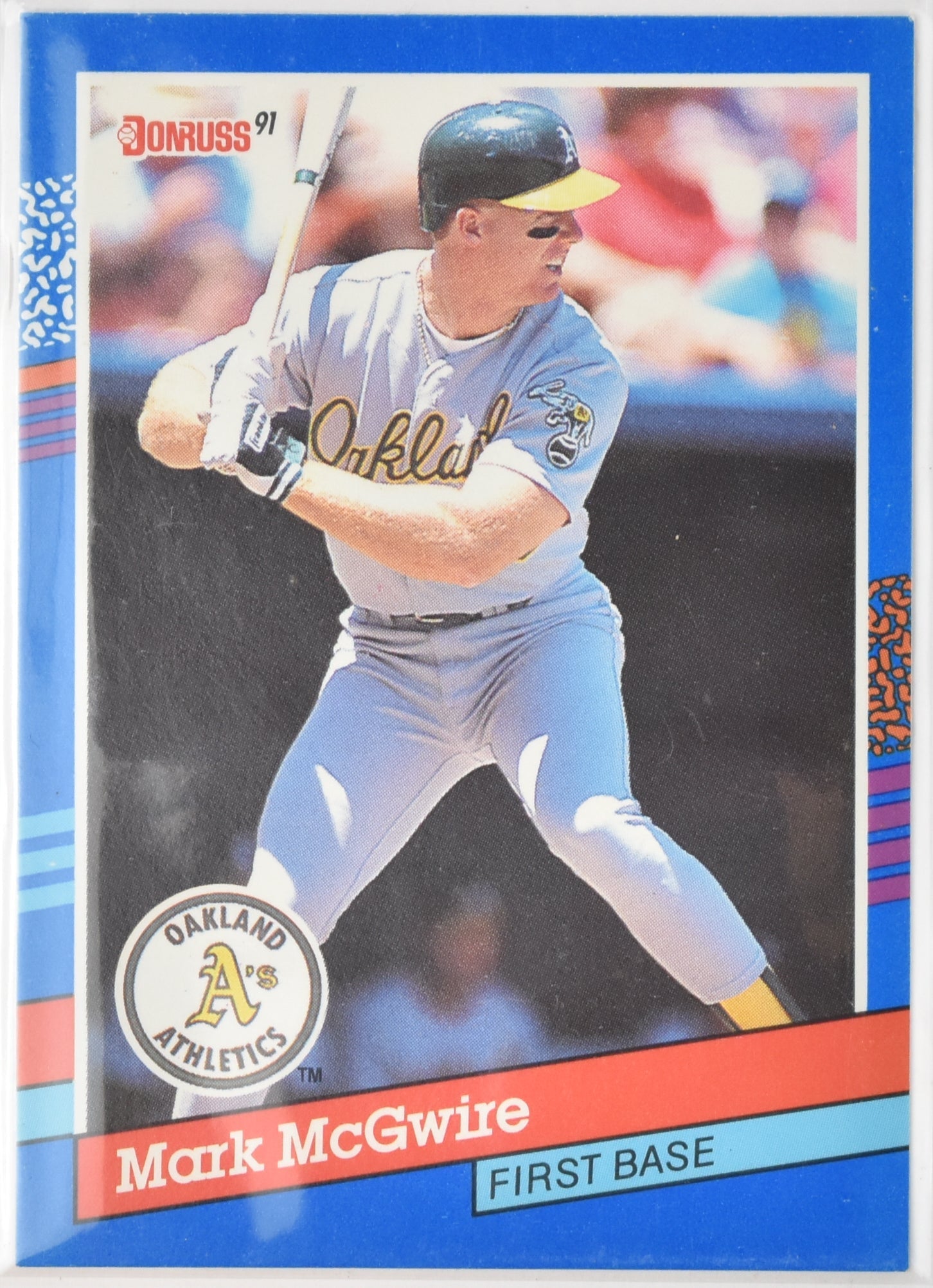 Mark McGwire Baseball Card BC-23 1987 Leaf Donruss MVP