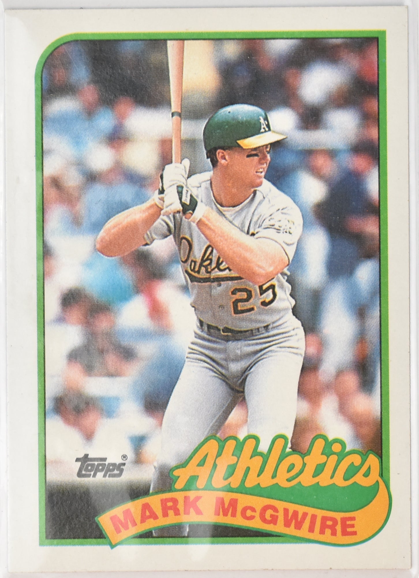 Mark McGwire Baseball Card 70 Topps 1989
