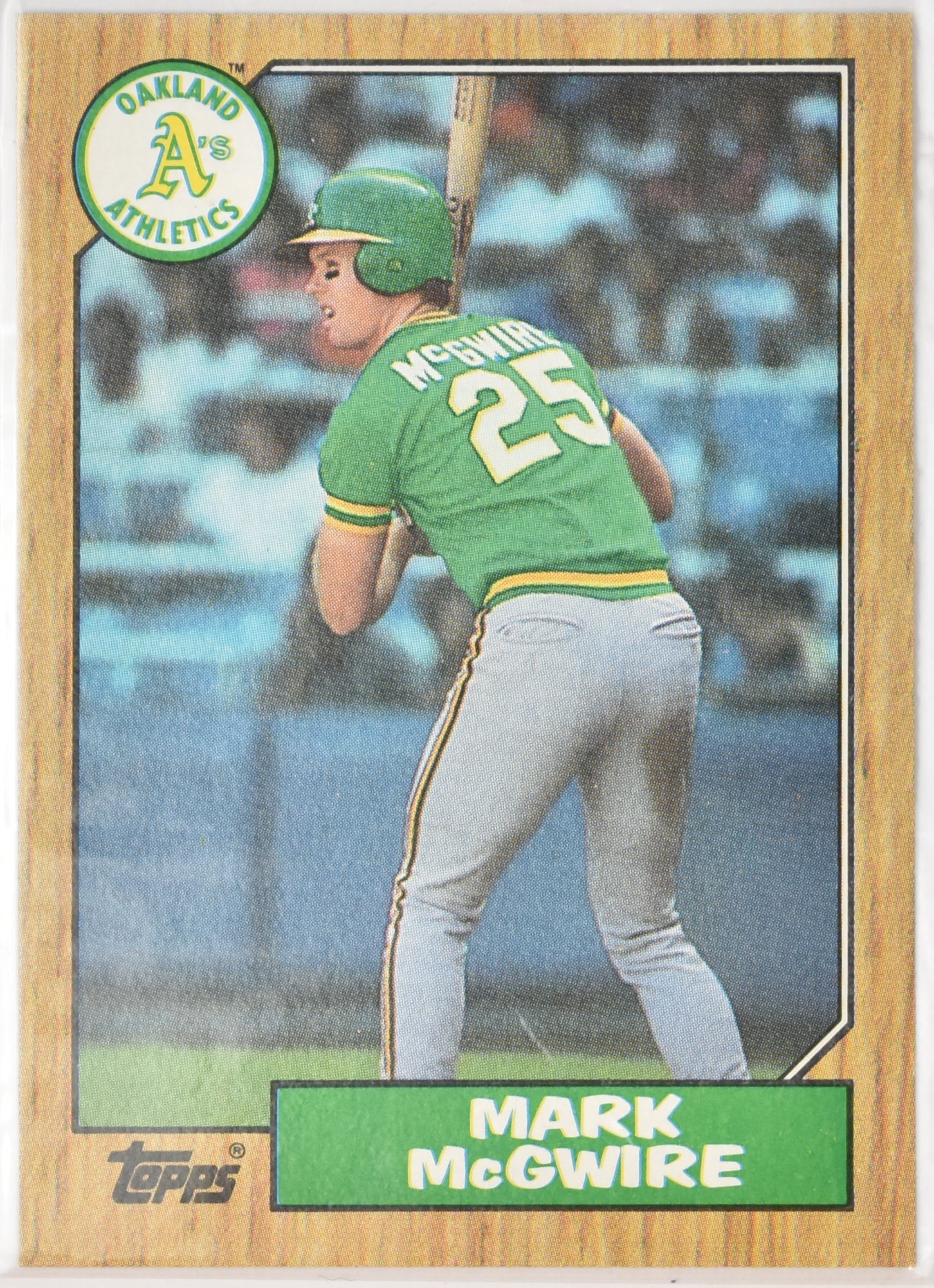 Mark McGwire Baseball Card 366 Topps 1987
