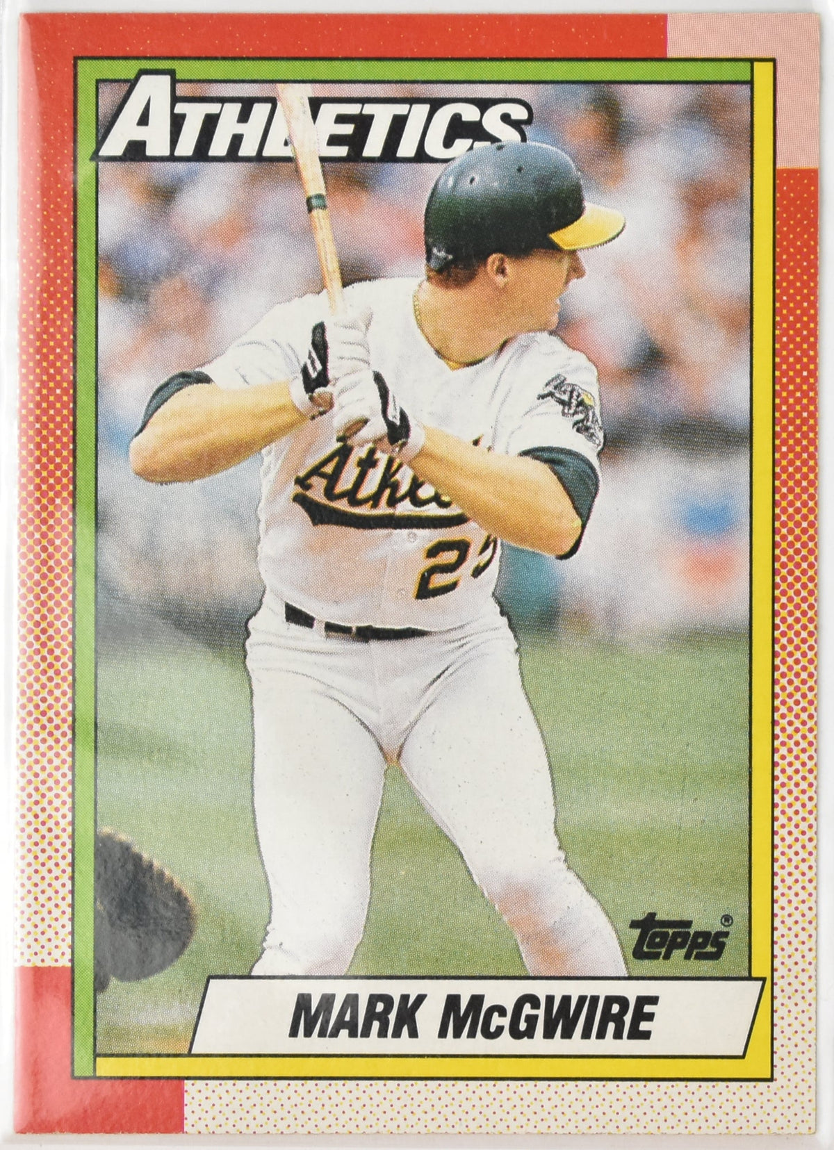 Mark McGwire Baseball Card 690 Topps 90 Athletics