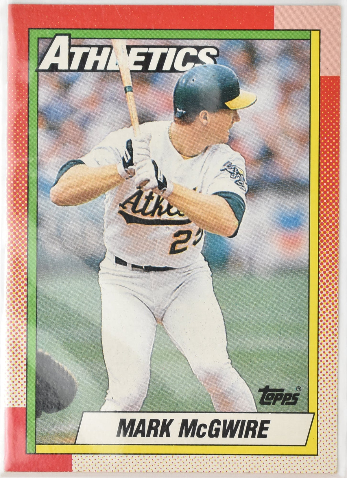 Mark McGwire Baseball Card 690 Topps 1990 Athletics