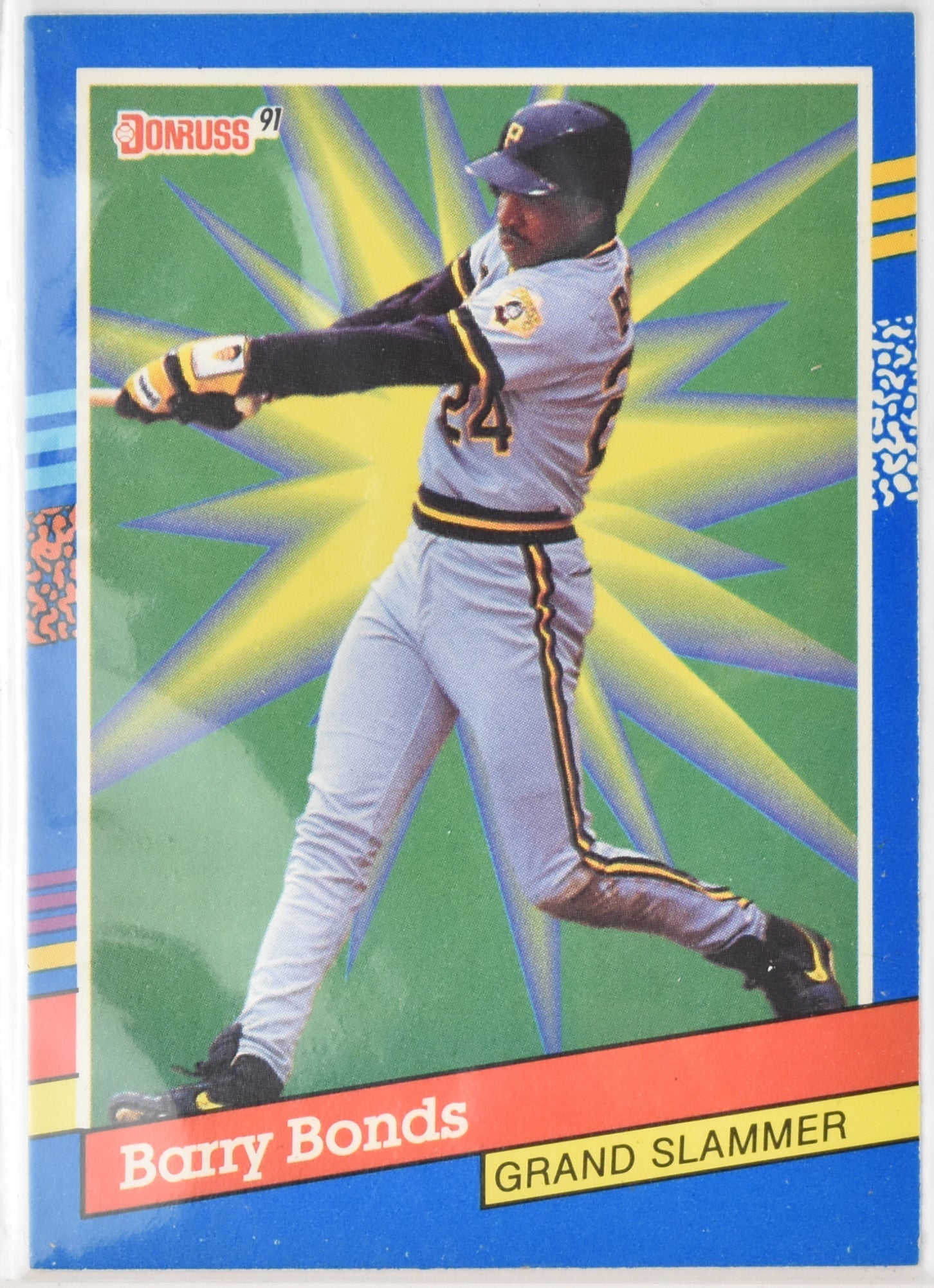 Barry Bonds Baseball Card 5 Leaf 1990 Donruss Grand Slammer