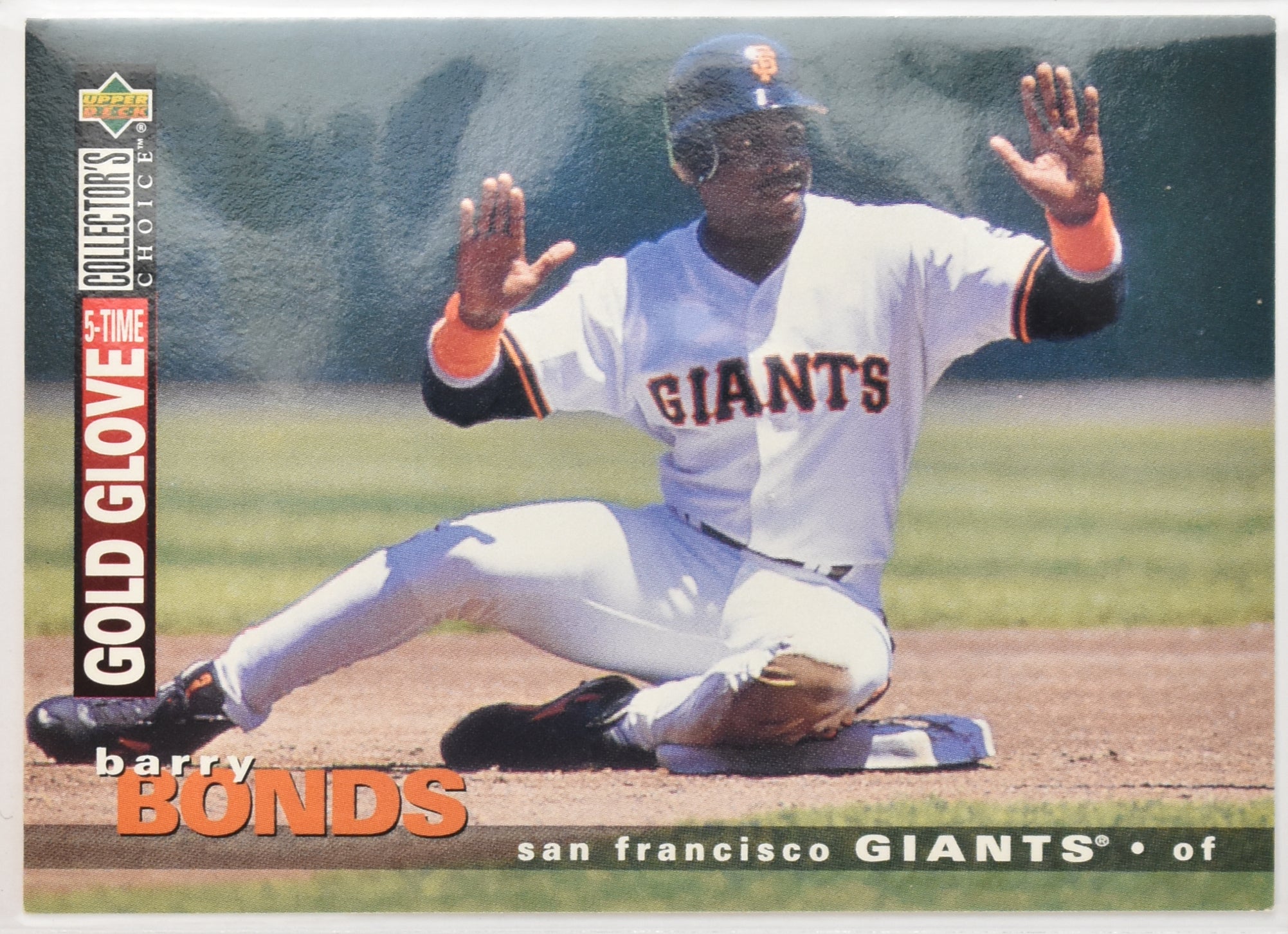 Barry Bonds Baseball Card 82 Upper Deck 1995 5 Time Gold Glove