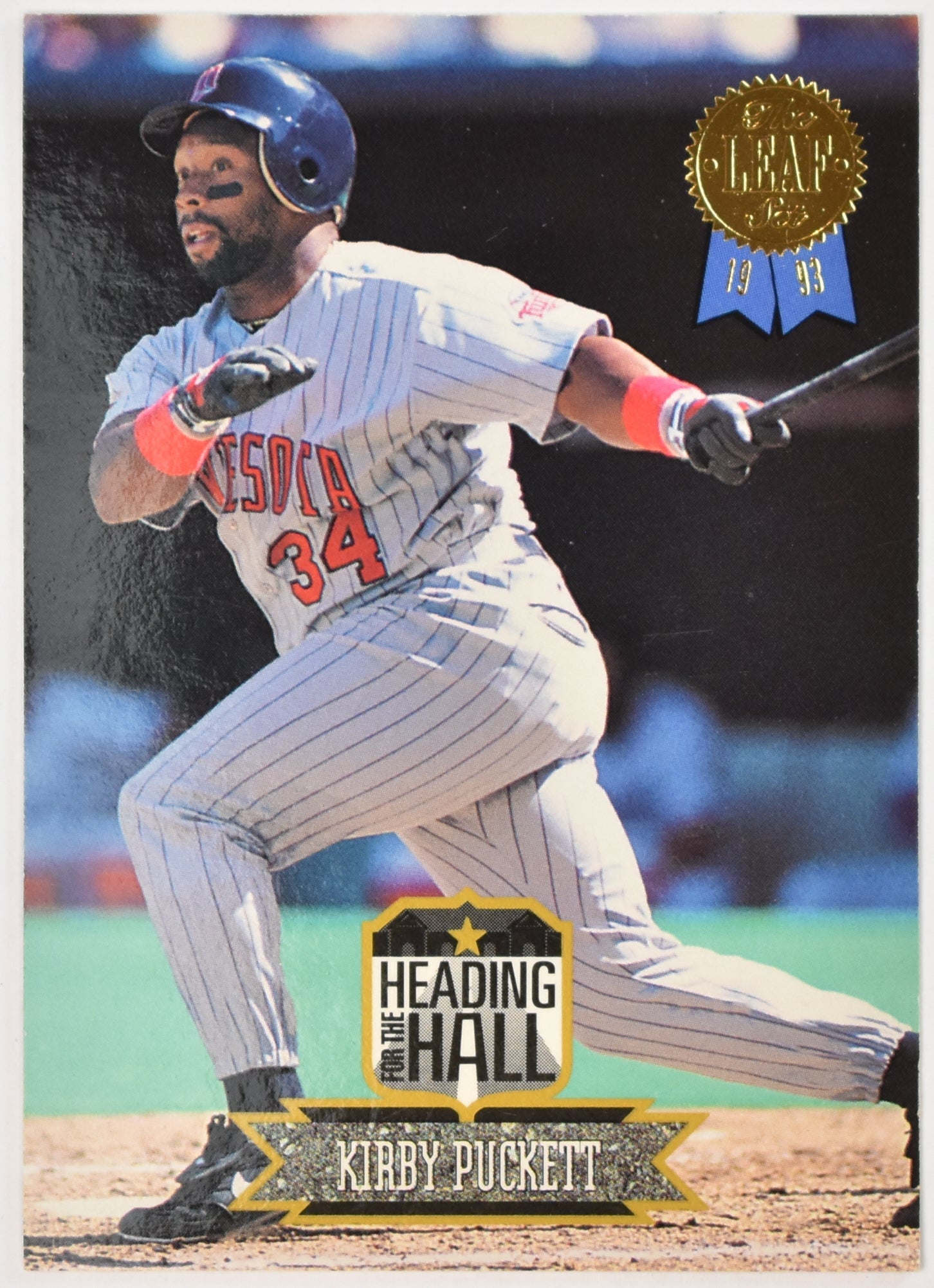 Kirby Puckett 9 of 10 1993 The Leaf Set Baseball Card