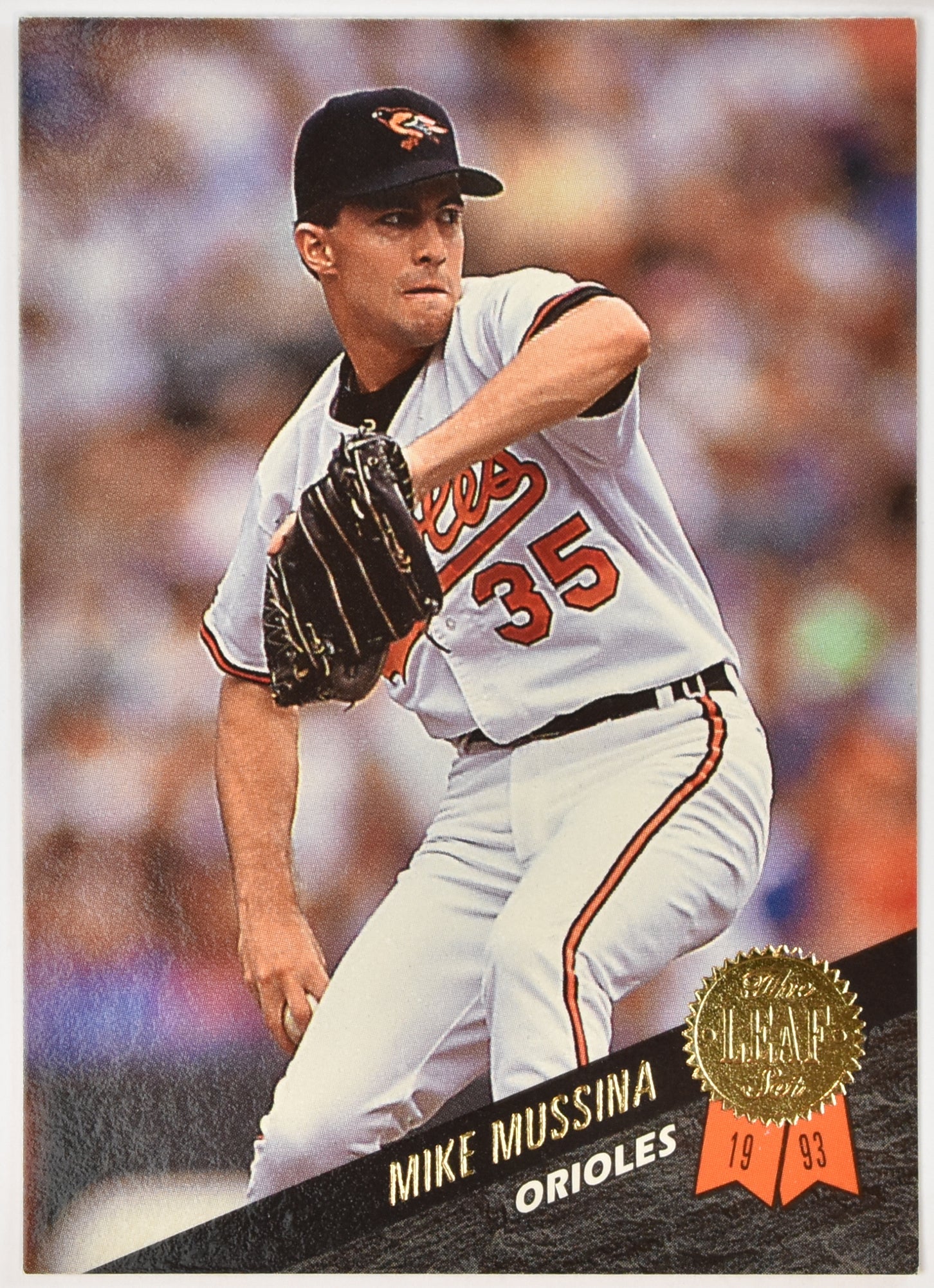 Mike Mussina 343 1993 The Leaf Set Baseball