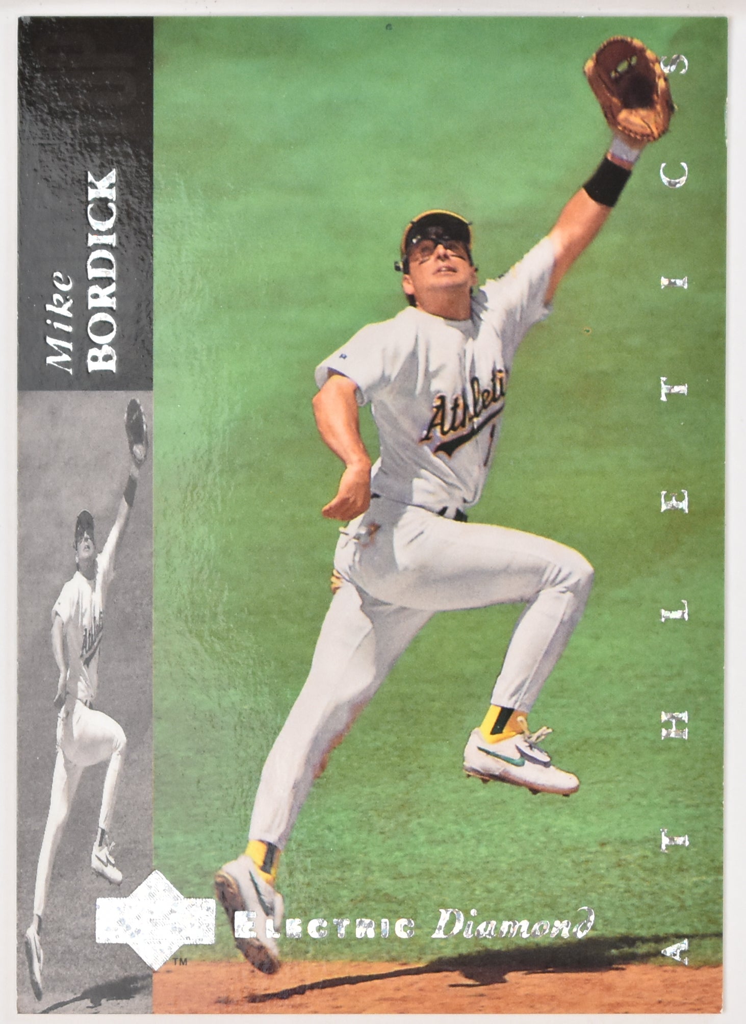 Mike Bordick 174 Upper Deck Electric Diamond Baseball Card 1994 Oakland