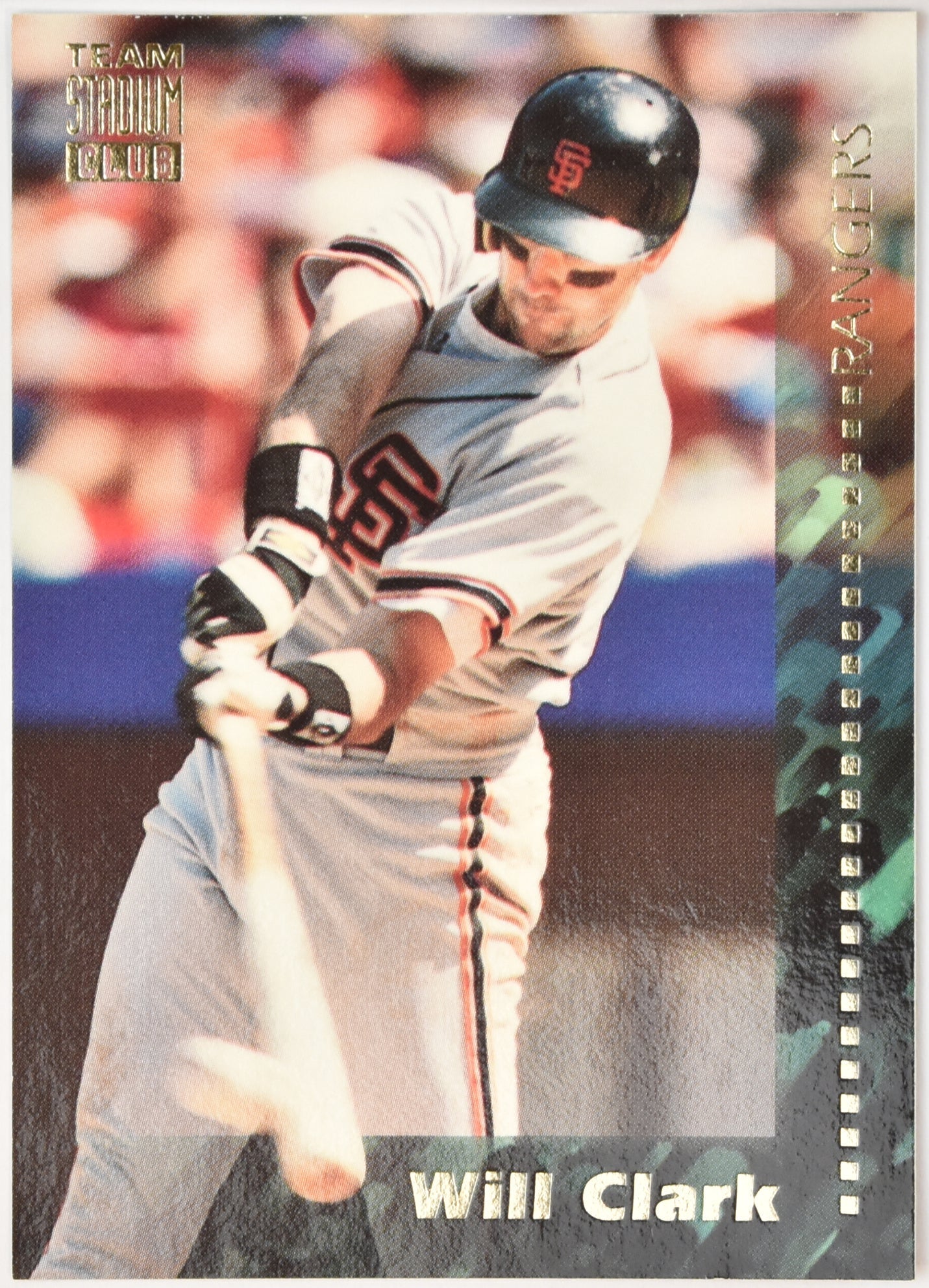 Team Stadium Club 1994 Baseball Card 258 Will Clark Texas Rangers