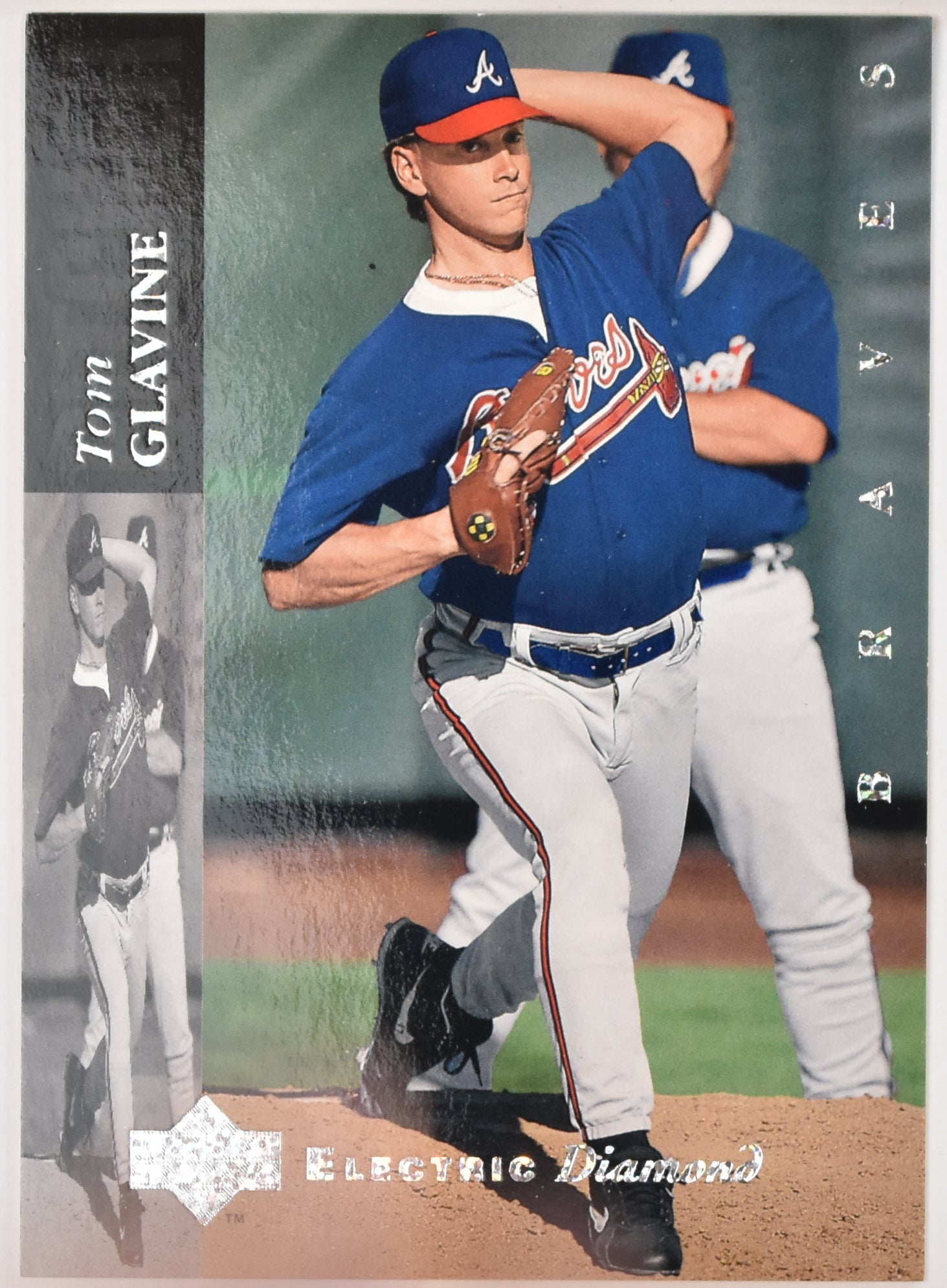 Tom Glavine 144 Upper Deck Electric Diamond Baseball Card 94