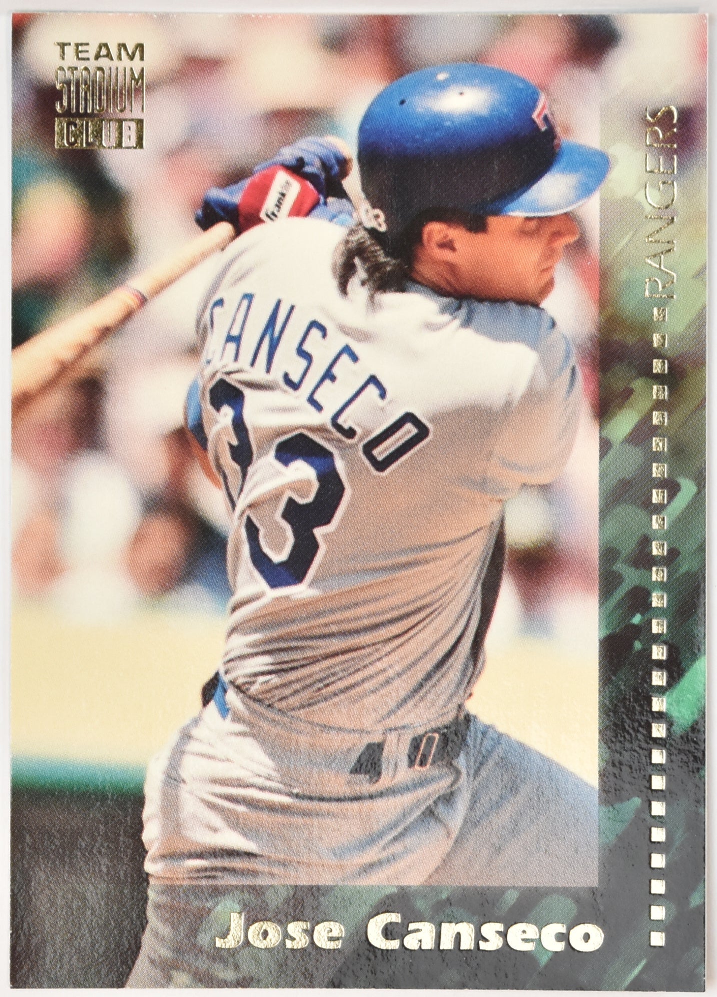 Team Stadium Club 1994 Baseball Card 250 Jose Canseco Texas Rangers