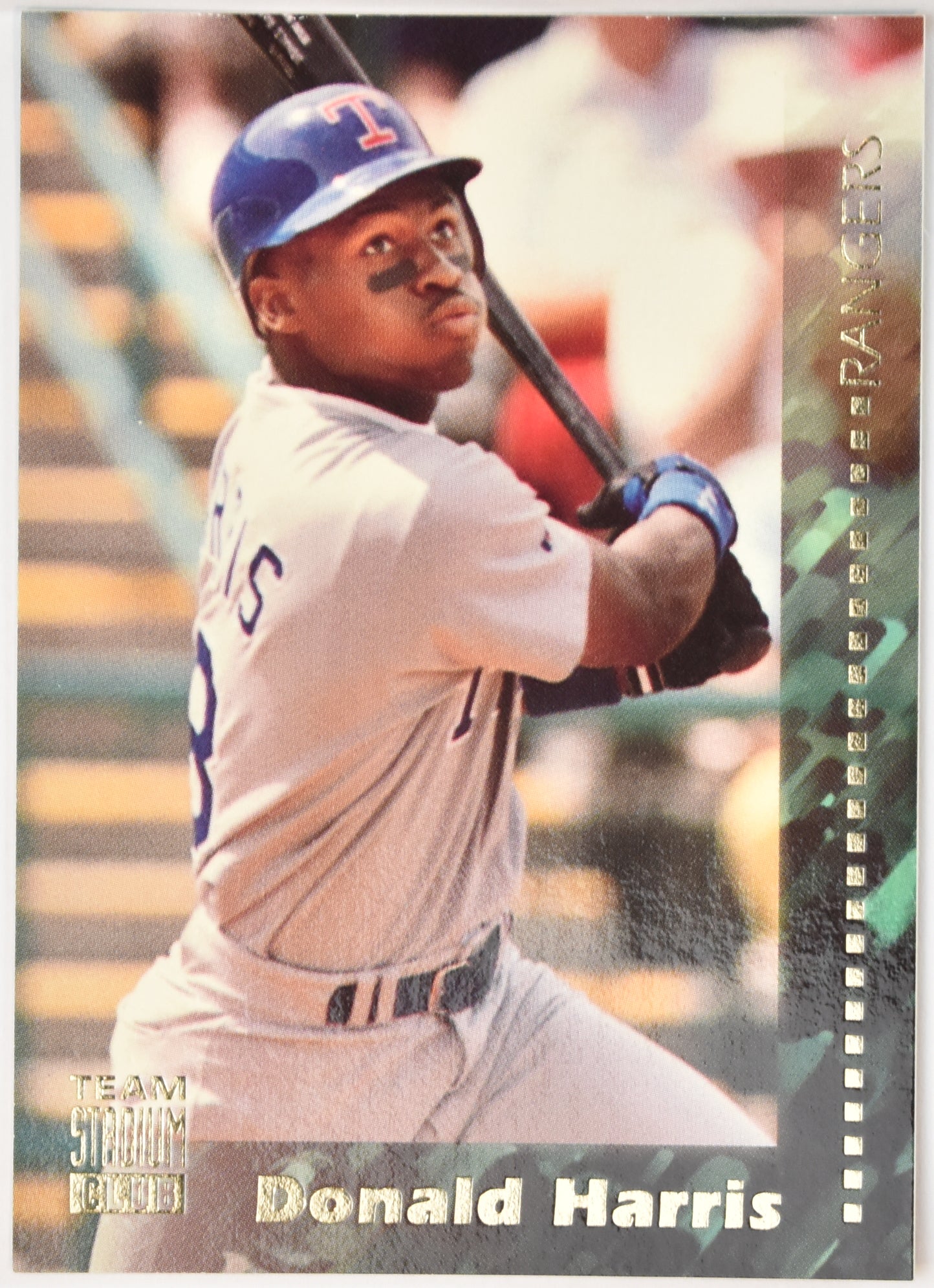 Team Stadium Club 1994 Baseball Card Donald Harris 249 Texas Rangers