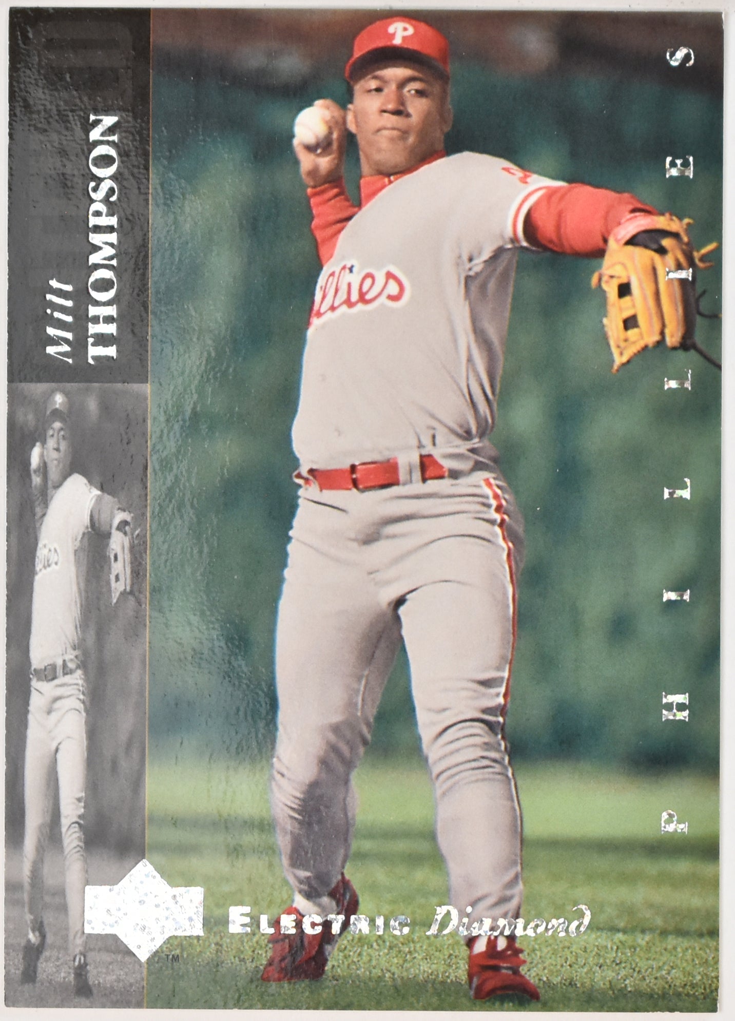 Milt Thompson 184 Upper Deck Electric Diamond Baseball Card 1994