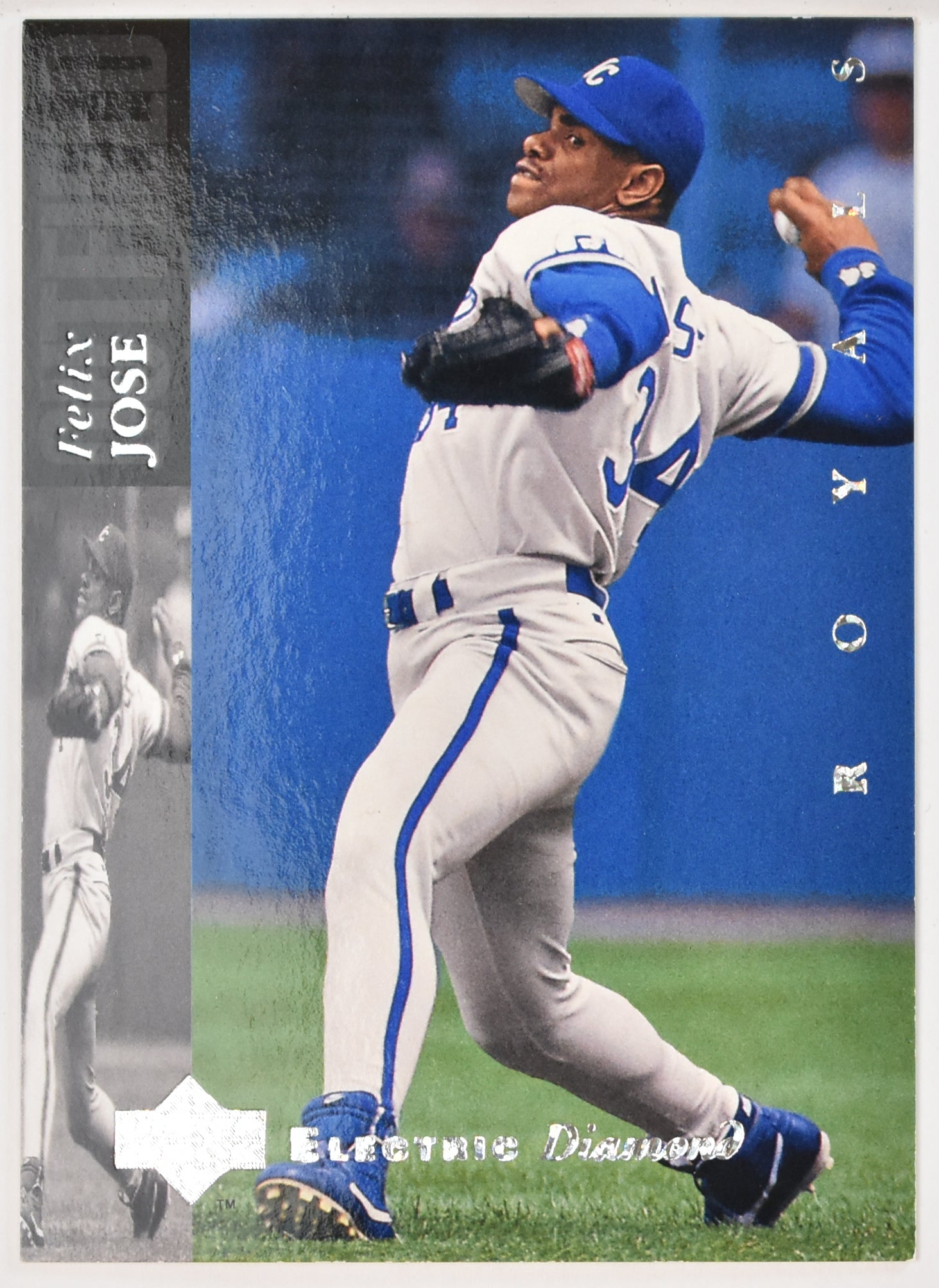 Felix Jose 226 Upper Deck Electric Diamond Baseball Card 1994