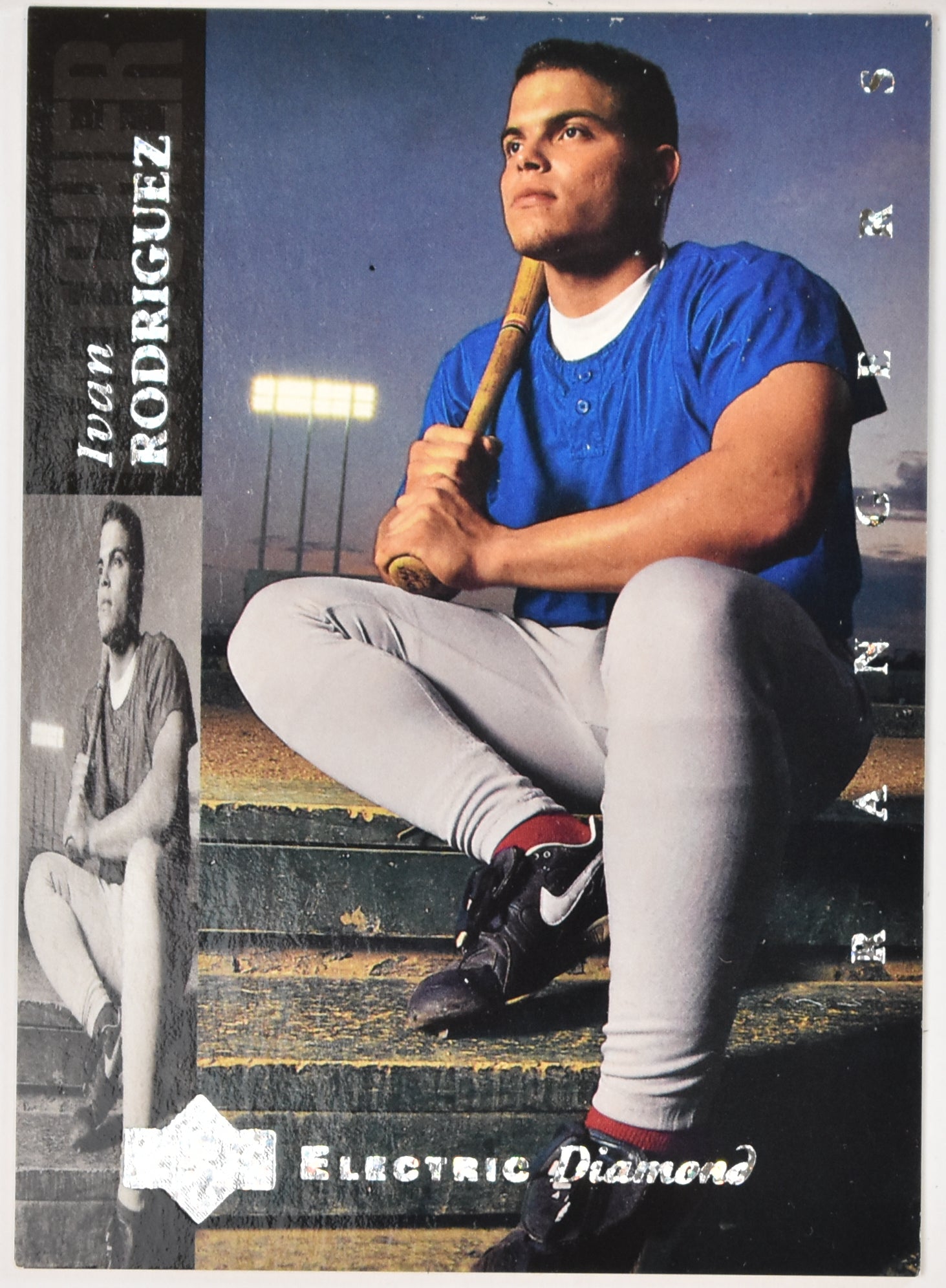 Ivan Rodriguez 245 Upper Deck Electric Diamond Baseball Card 1994