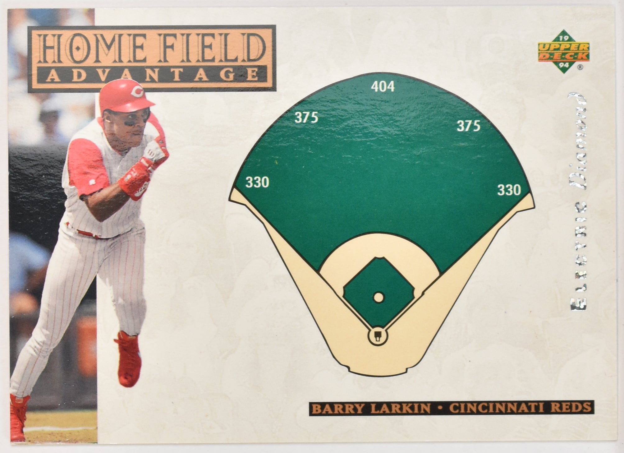 Barry Larkin 269 Home Field Advantage Upper Deck Electric Diamond 1994