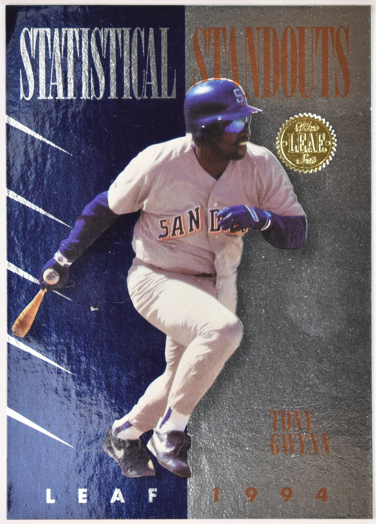 Statistical Standouts 94 Leaf Baseball Card 9-10 Tony Gwynn