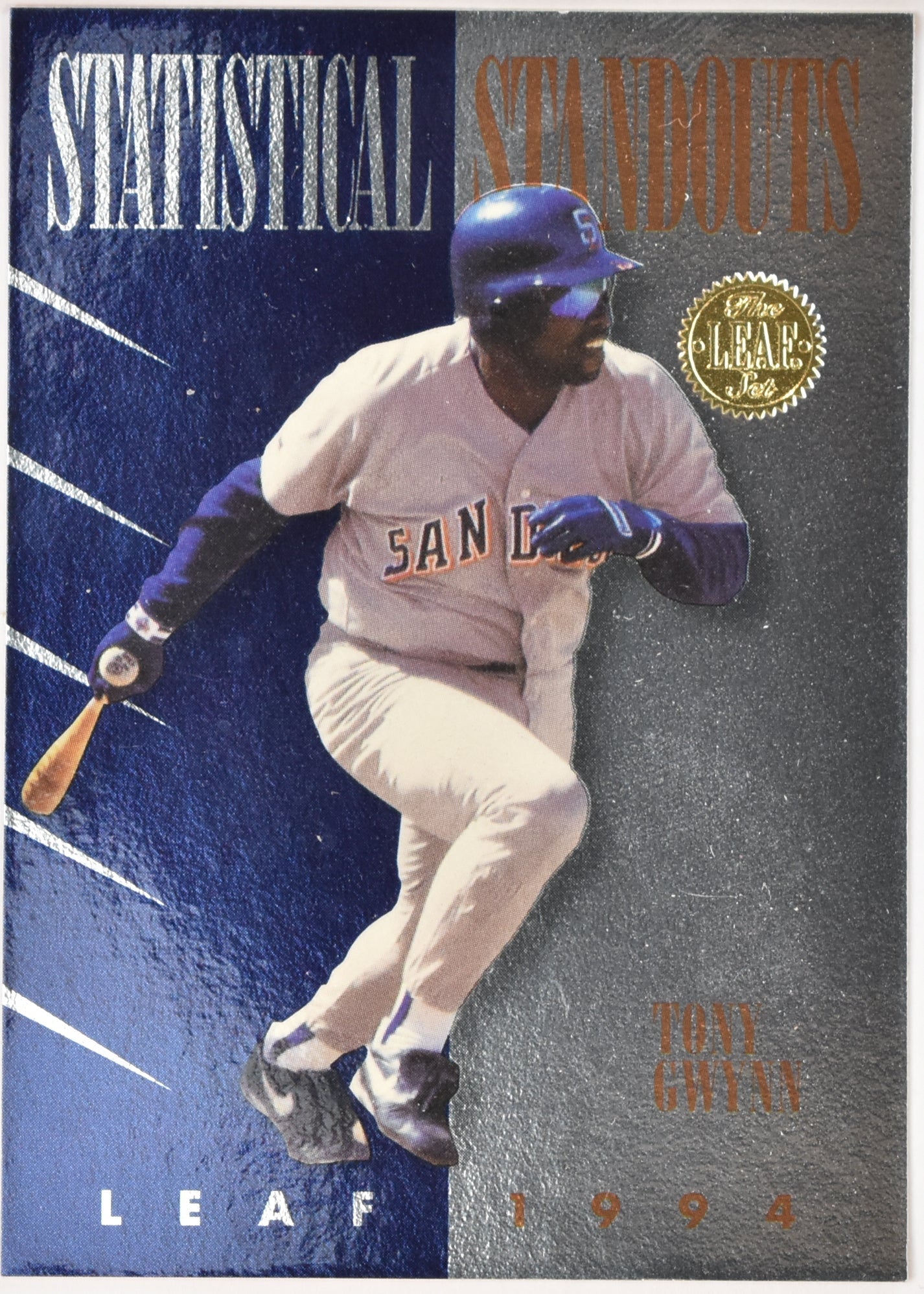 Statistical Standouts 1994 Leaf Baseball Card 9-10 Tony Gwynn