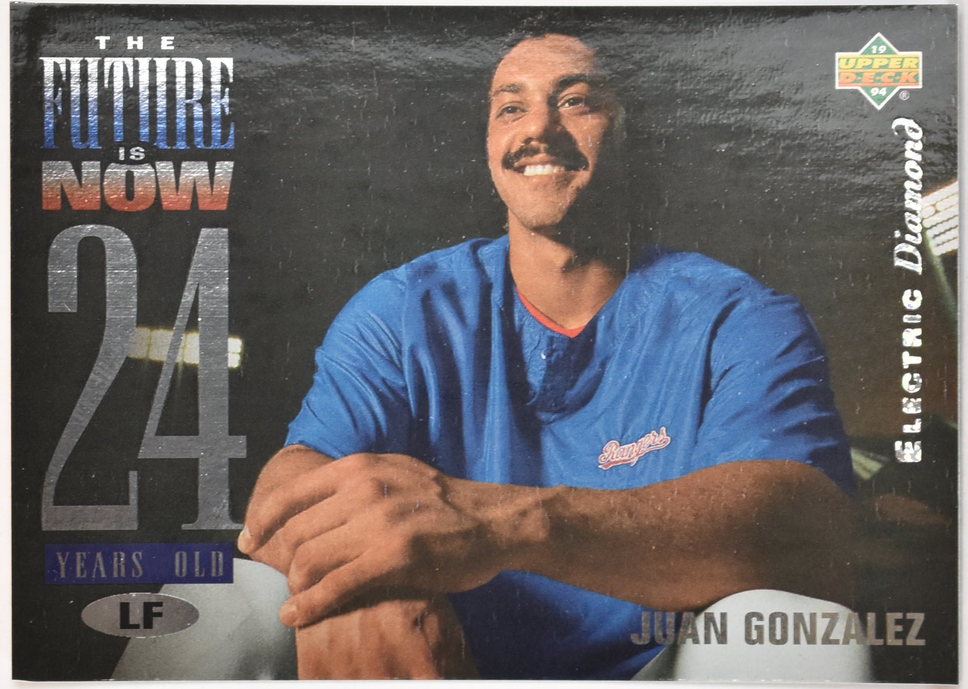 Juan Gonzalez 52 Electric Diamond 94 Upper Deck Baseball Card