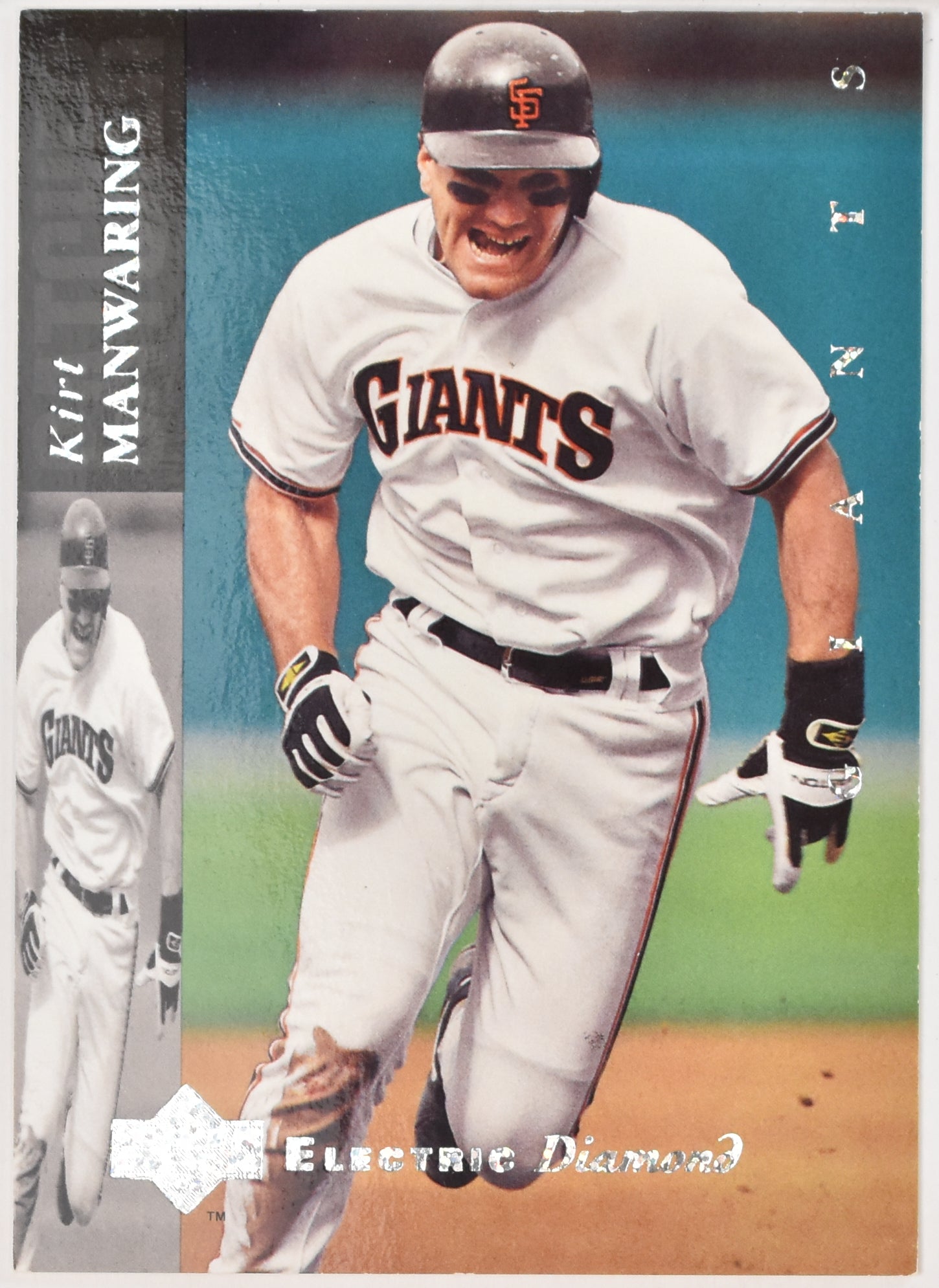 Kirt Manwaring 100 Upper Deck Electric Diamond Baseball Card 1994