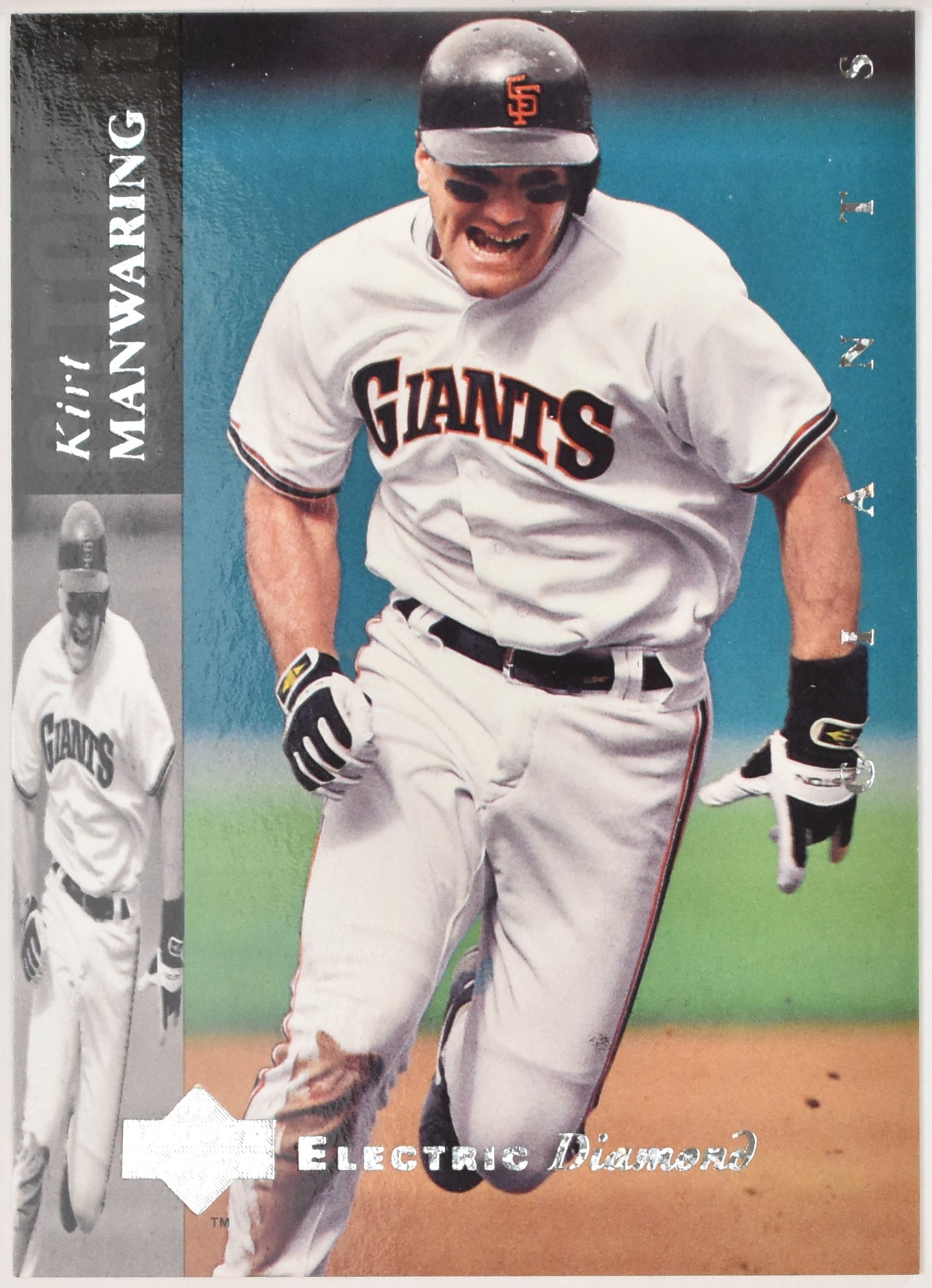 Kirt Manwaring 100 Upper Deck Electric Diamond Baseball Card 94